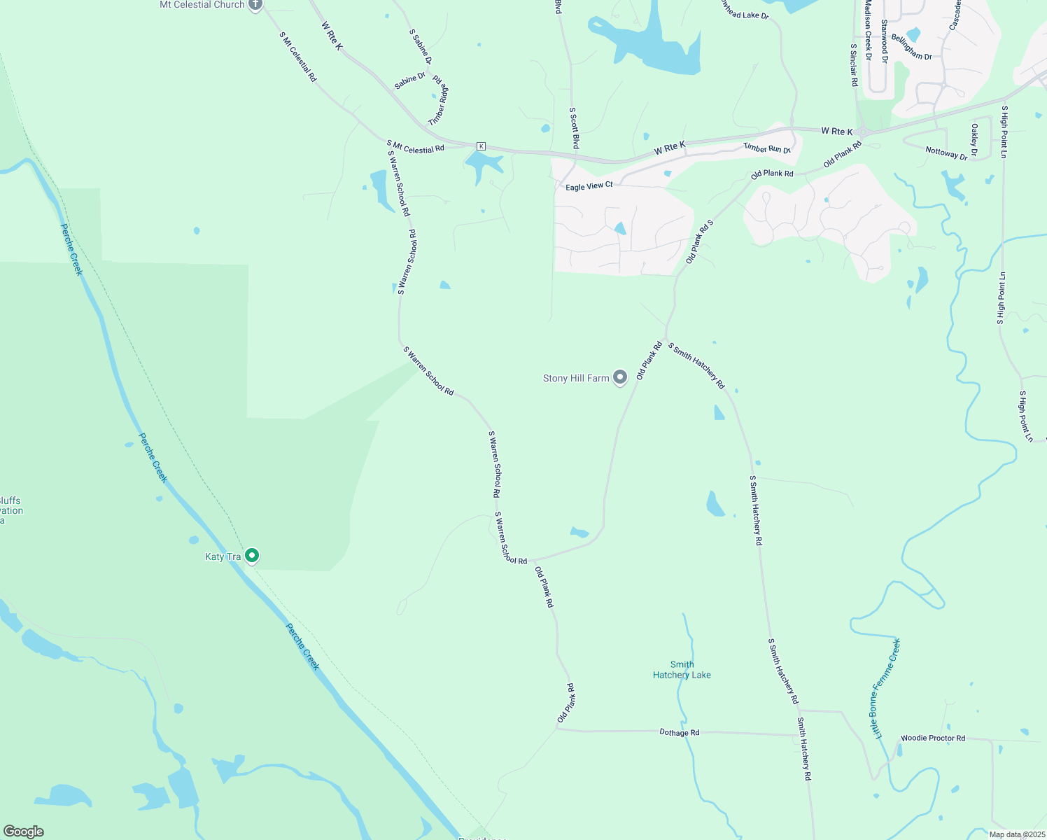 map of restaurants, bars, coffee shops, grocery stores, and more near 8200 South Warren School Road in Columbia