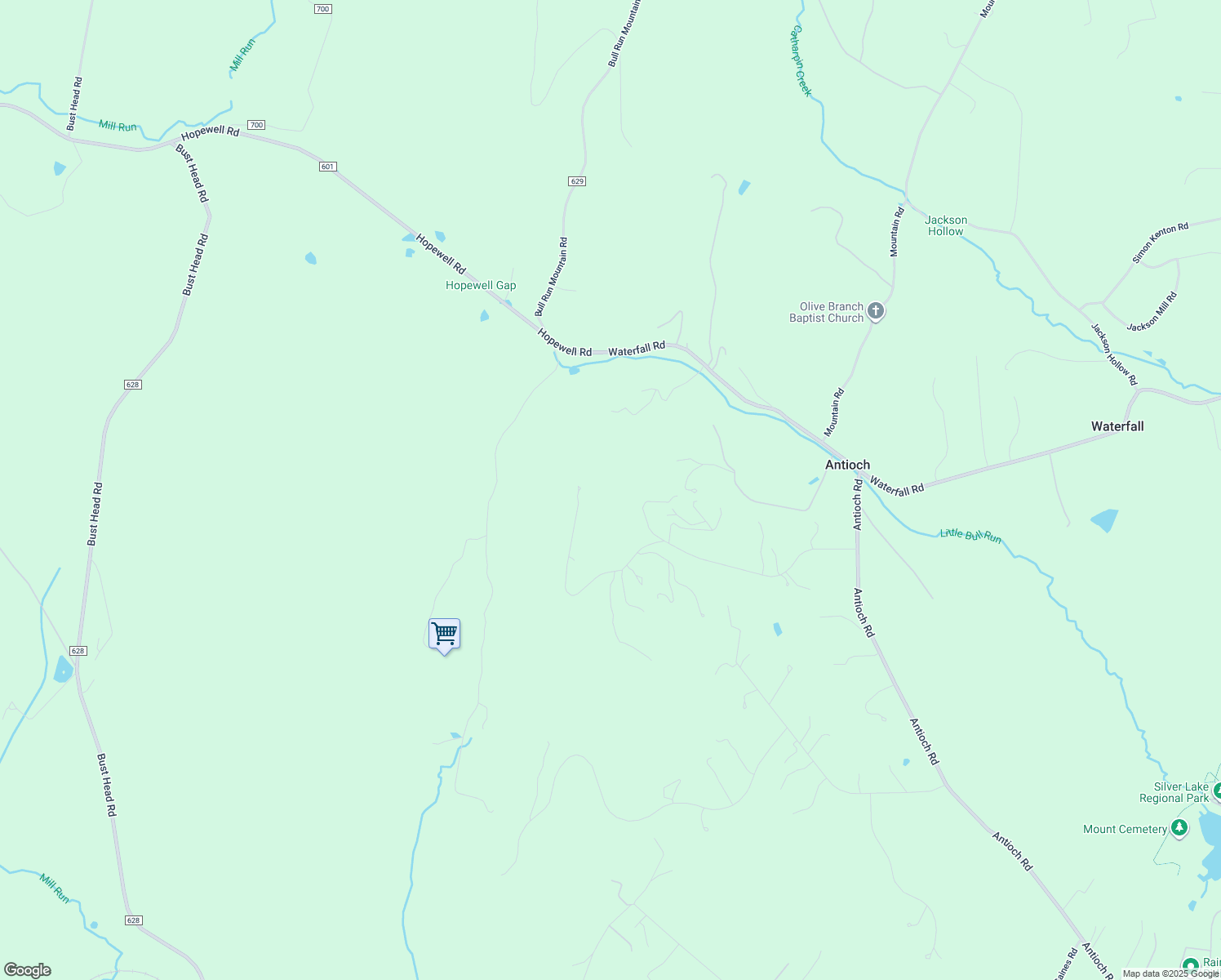 map of restaurants, bars, coffee shops, grocery stores, and more near 17154 Stormy Drive in Haymarket