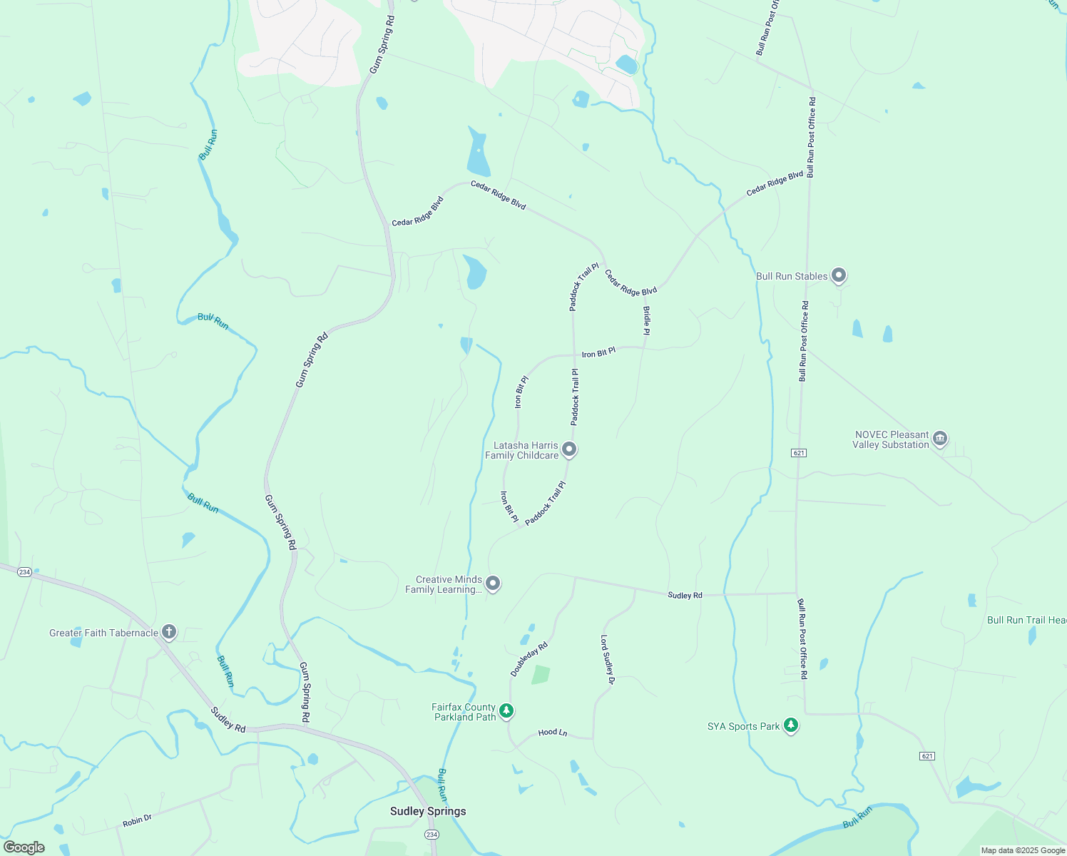 map of restaurants, bars, coffee shops, grocery stores, and more near 42465 Iron Bit Pl in Chantilly