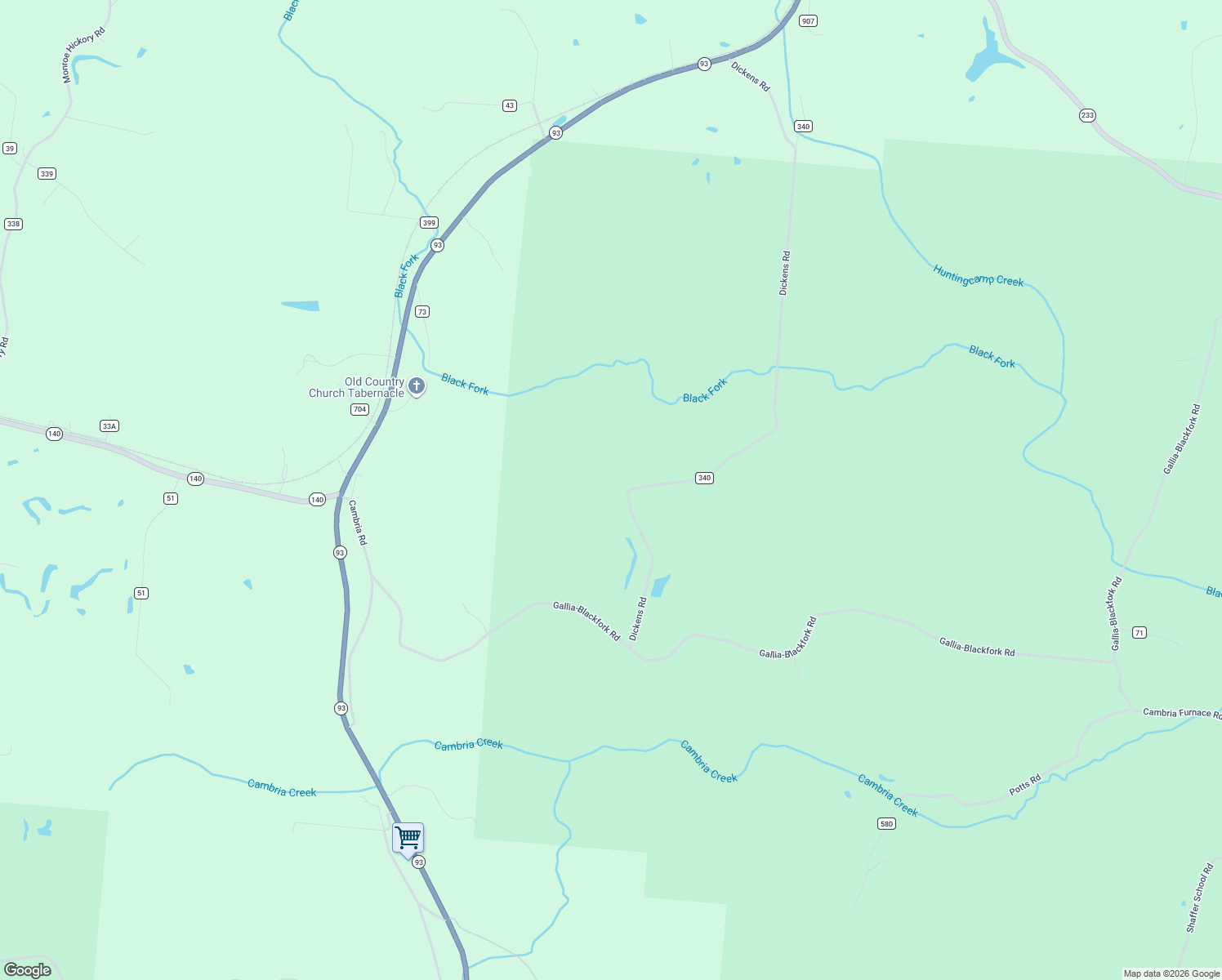 map of restaurants, bars, coffee shops, grocery stores, and more near 469 Dickens Road in Oak Hill