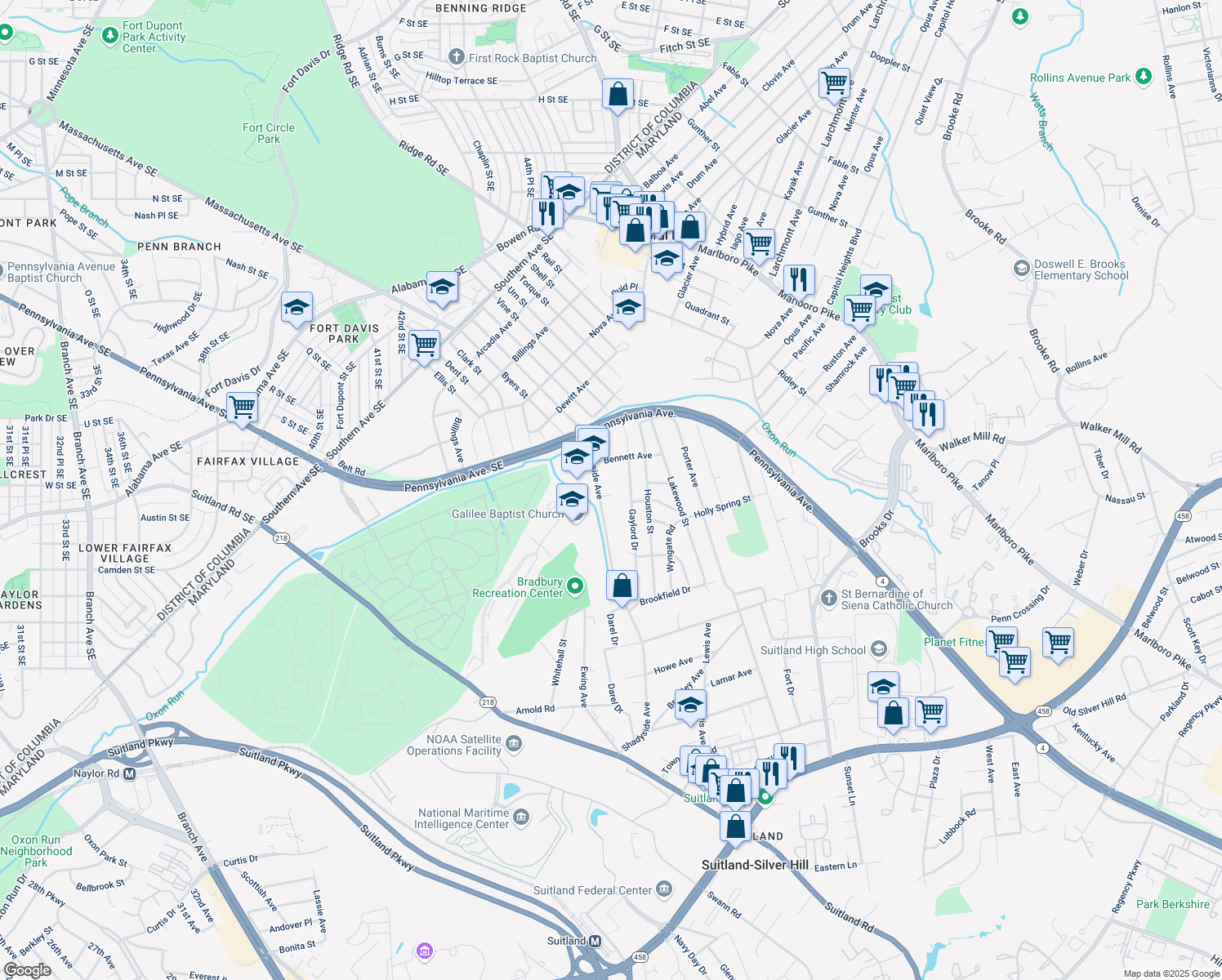 2018 Shadyside Avenue, Suitland MD Walk Score