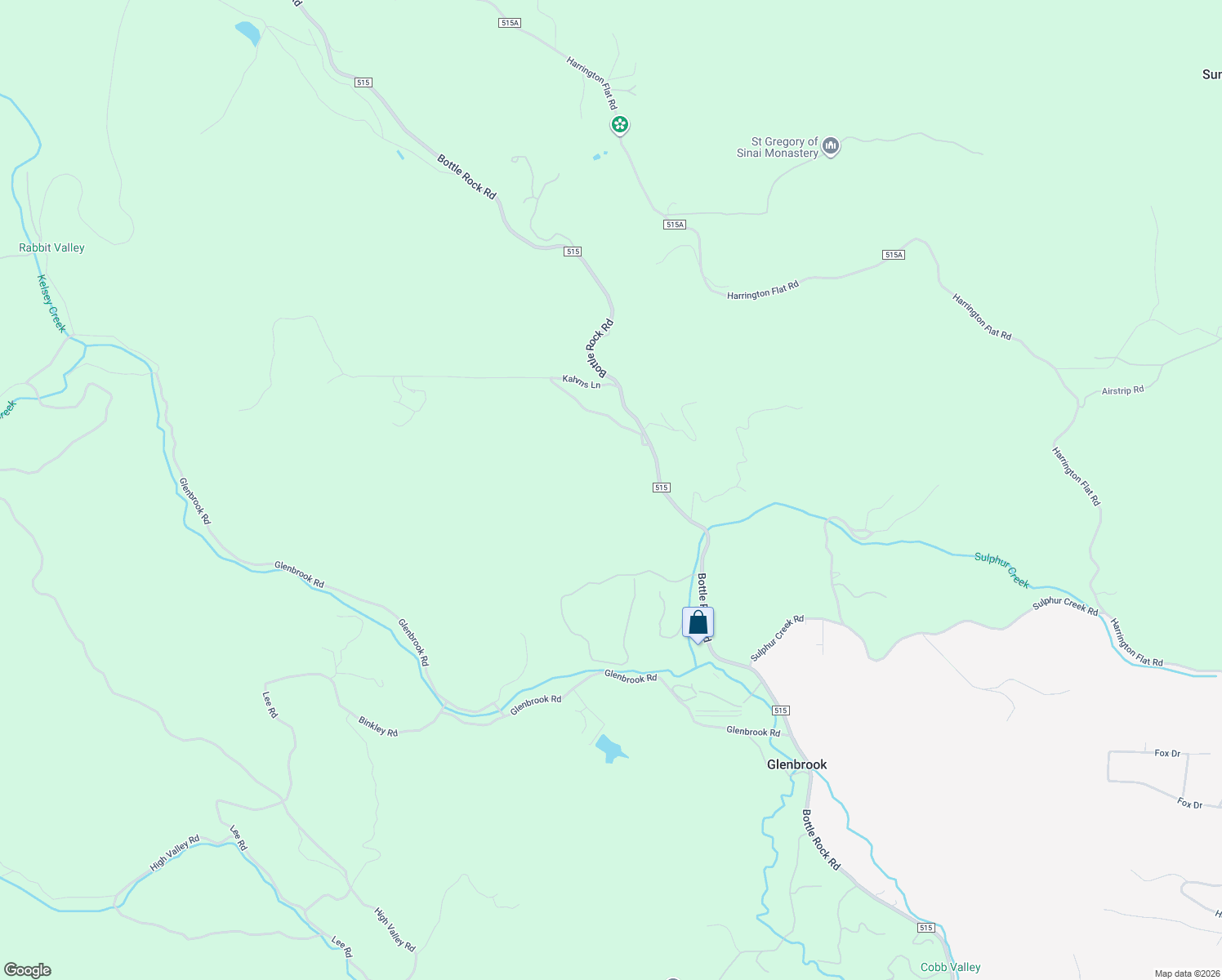 map of restaurants, bars, coffee shops, grocery stores, and more near 12955 Bottle Rock Road in Kelseyville