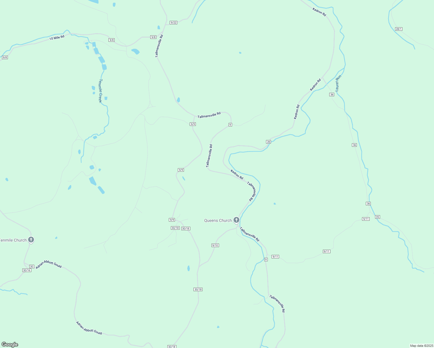 map of restaurants, bars, coffee shops, grocery stores, and more near 11010 Tallmansville Road in Tallmansville