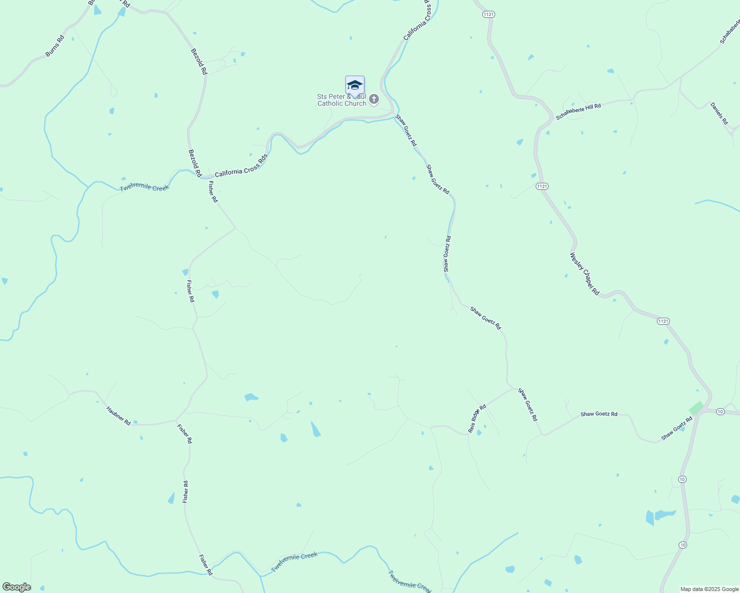 map of restaurants, bars, coffee shops, grocery stores, and more near 12598 Wish Road in California