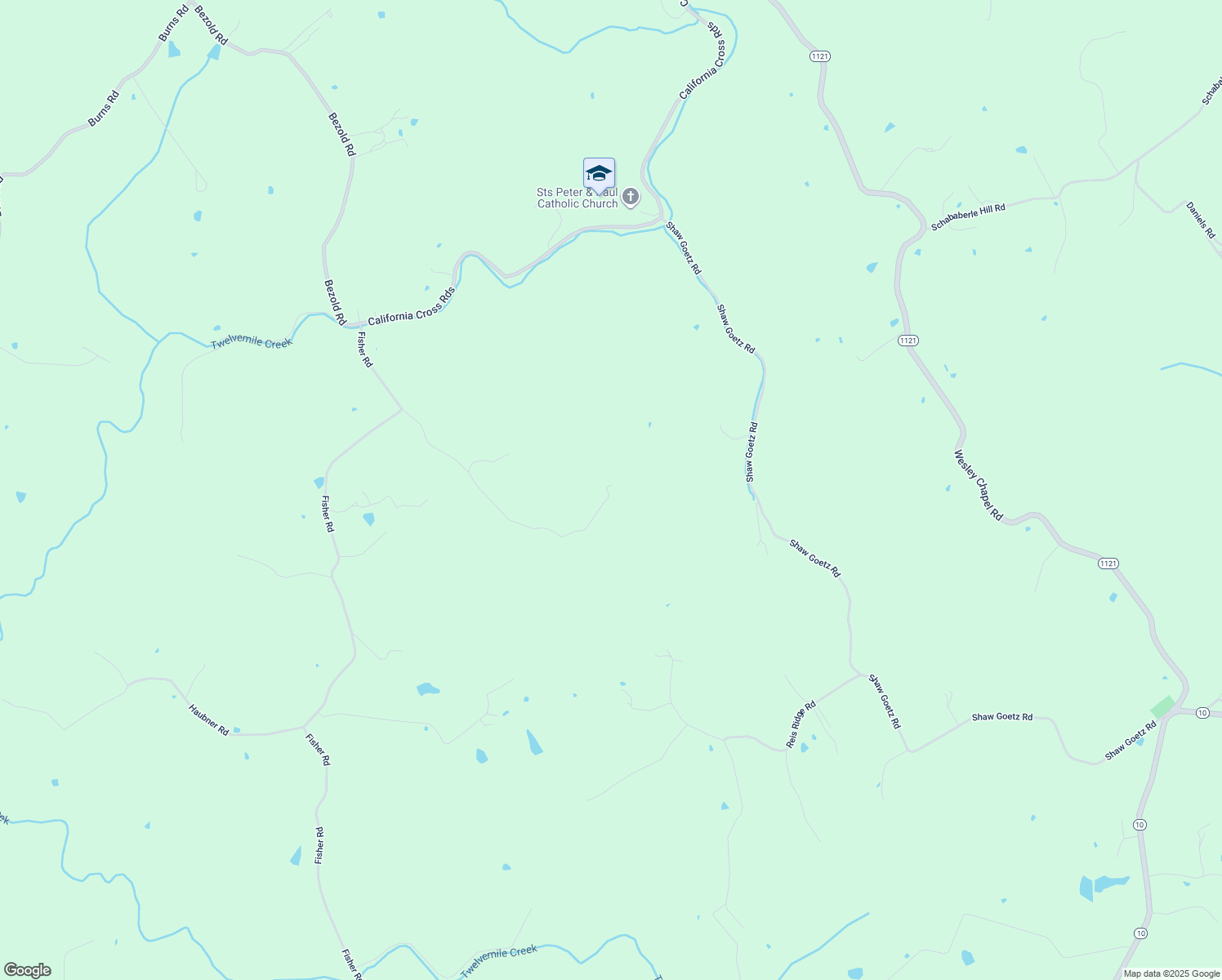 map of restaurants, bars, coffee shops, grocery stores, and more near 12598 Wish Road in California