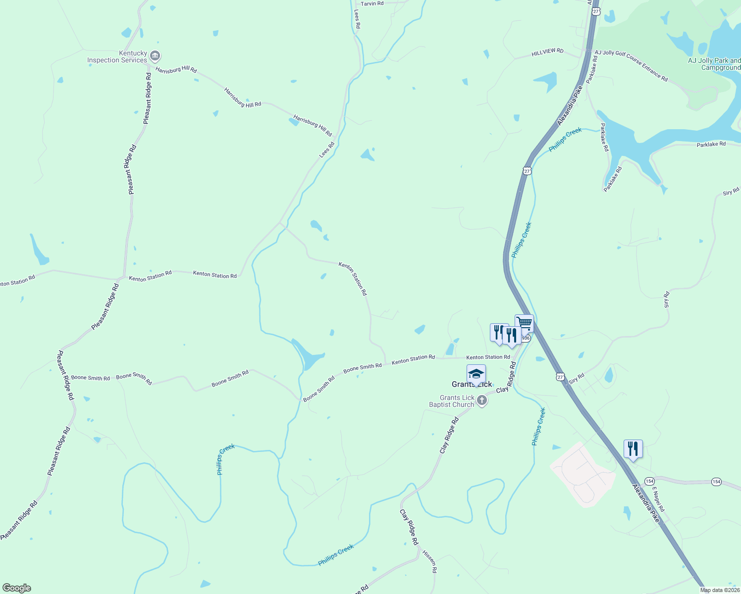 map of restaurants, bars, coffee shops, grocery stores, and more near 728 Kenton Station Road in Alexandria