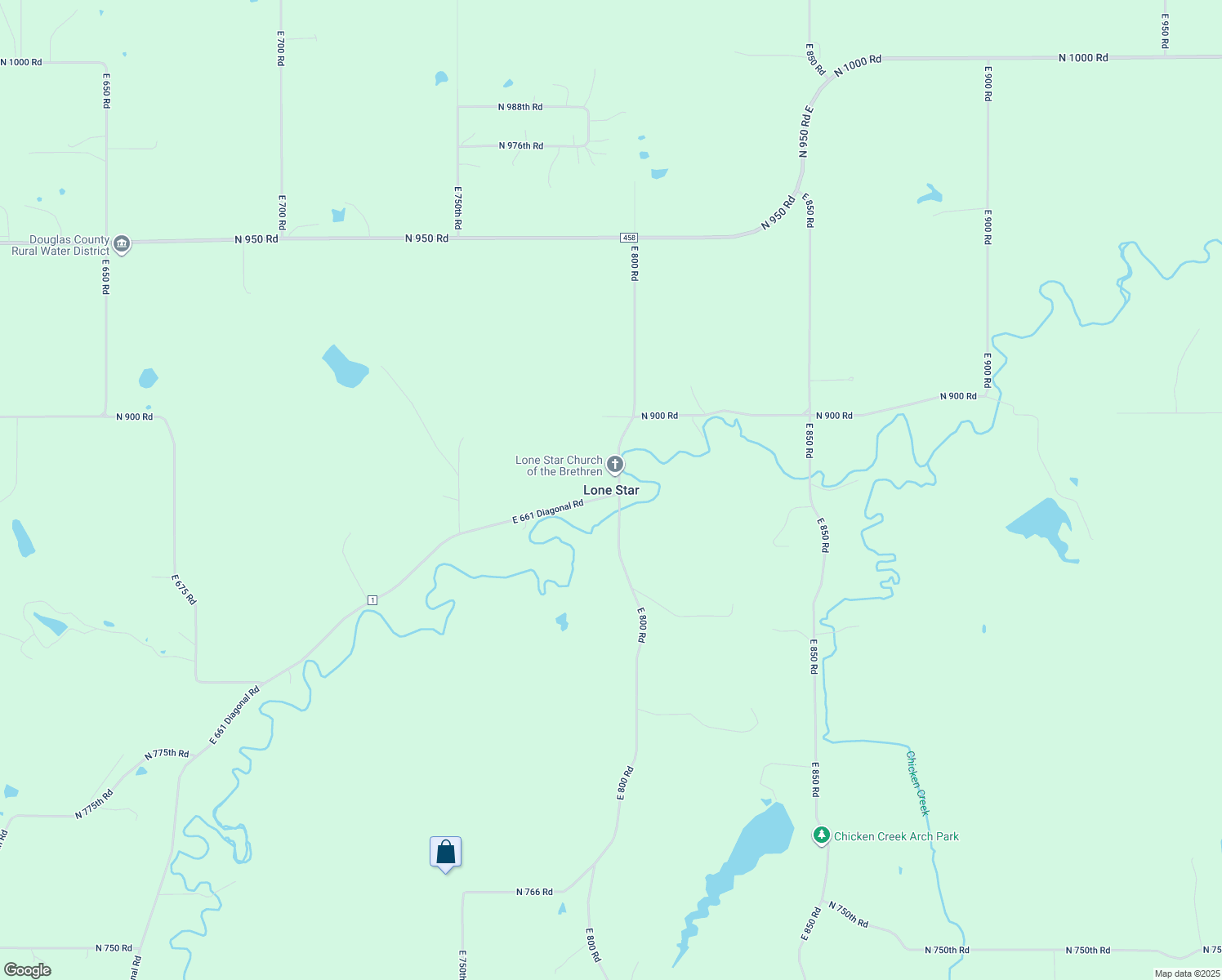 map of restaurants, bars, coffee shops, grocery stores, and more near in Douglas County