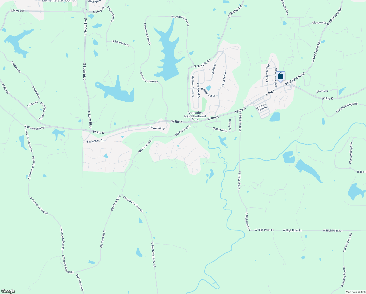 map of restaurants, bars, coffee shops, grocery stores, and more near 7000-7194 Old Plank Road South in Columbia