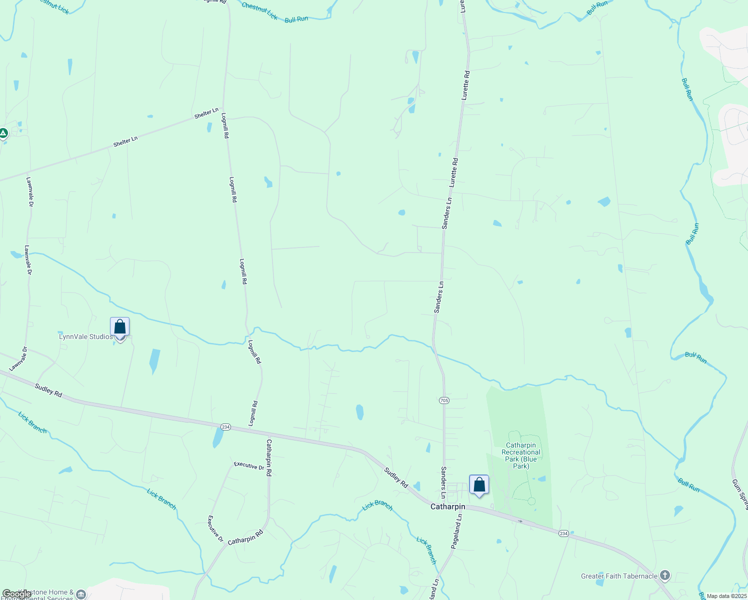 map of restaurants, bars, coffee shops, grocery stores, and more near 4016 Sanders Lane in Catharpin