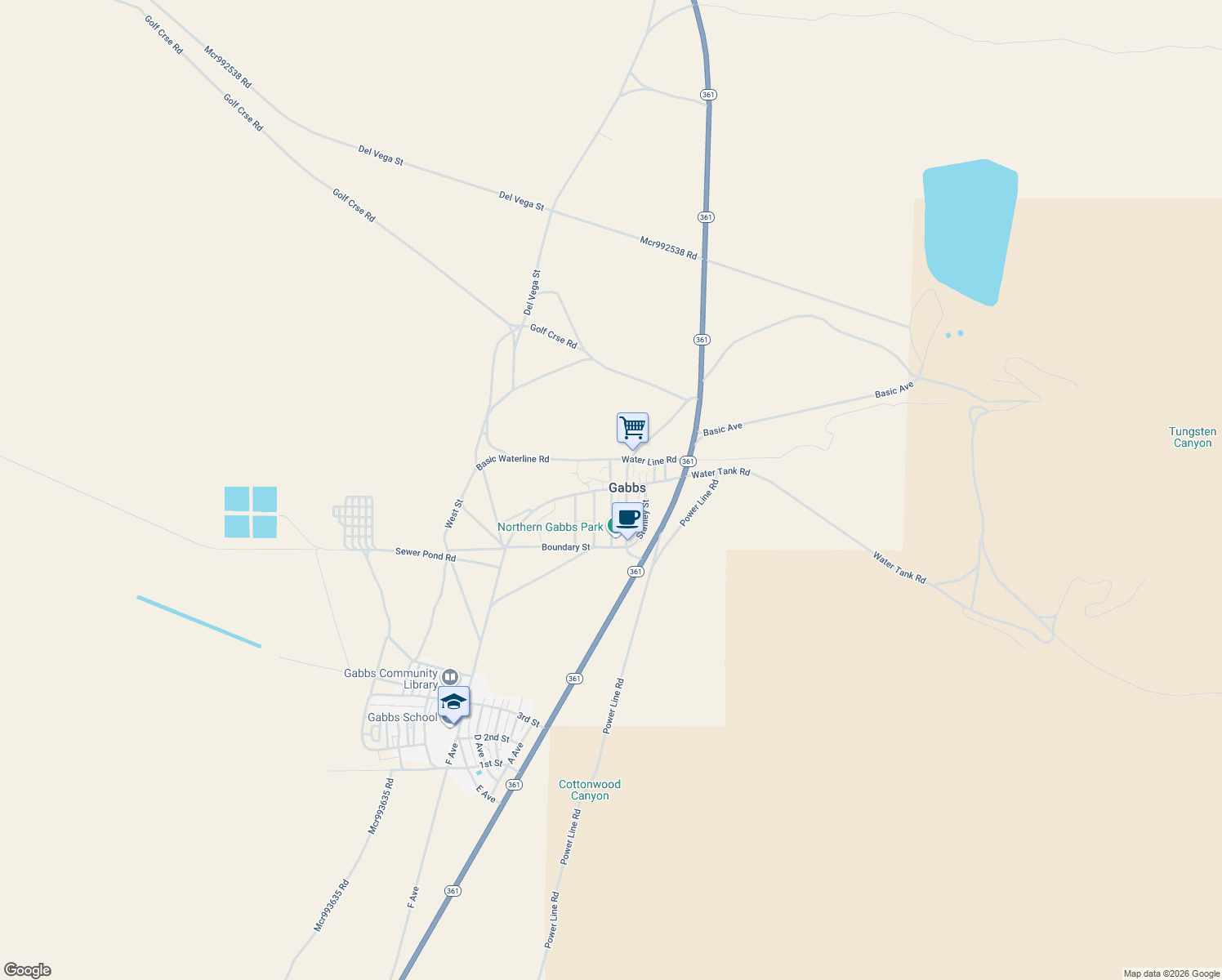 map of restaurants, bars, coffee shops, grocery stores, and more near 109 Laineville Street in Gabbs