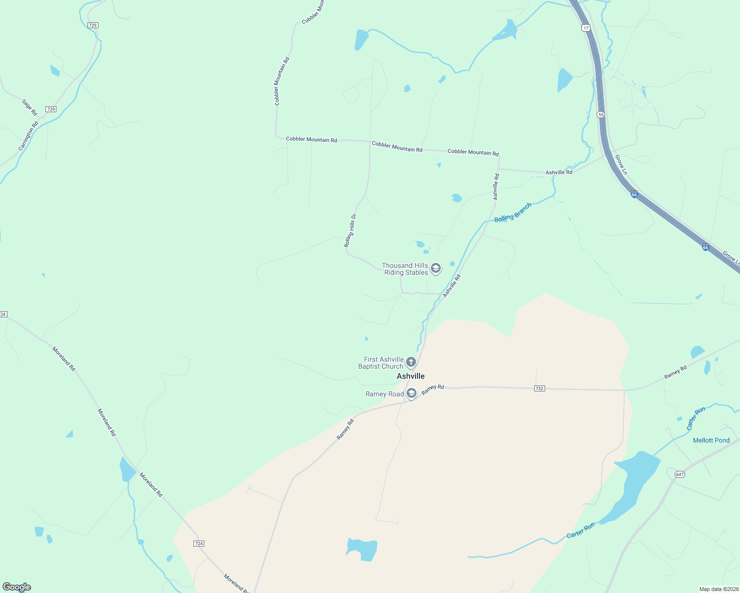 map of restaurants, bars, coffee shops, grocery stores, and more near 10102 Old Ashville Road in Delaplane