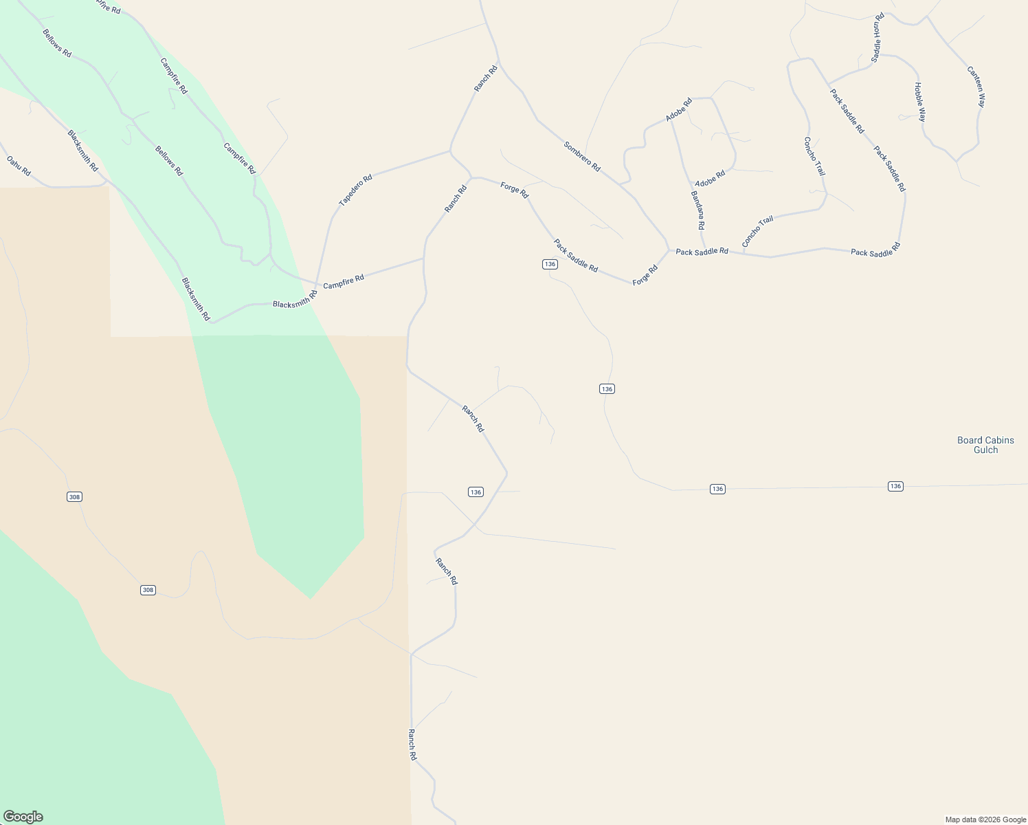 map of restaurants, bars, coffee shops, grocery stores, and more near 5543 Ranch Road in Hartsel