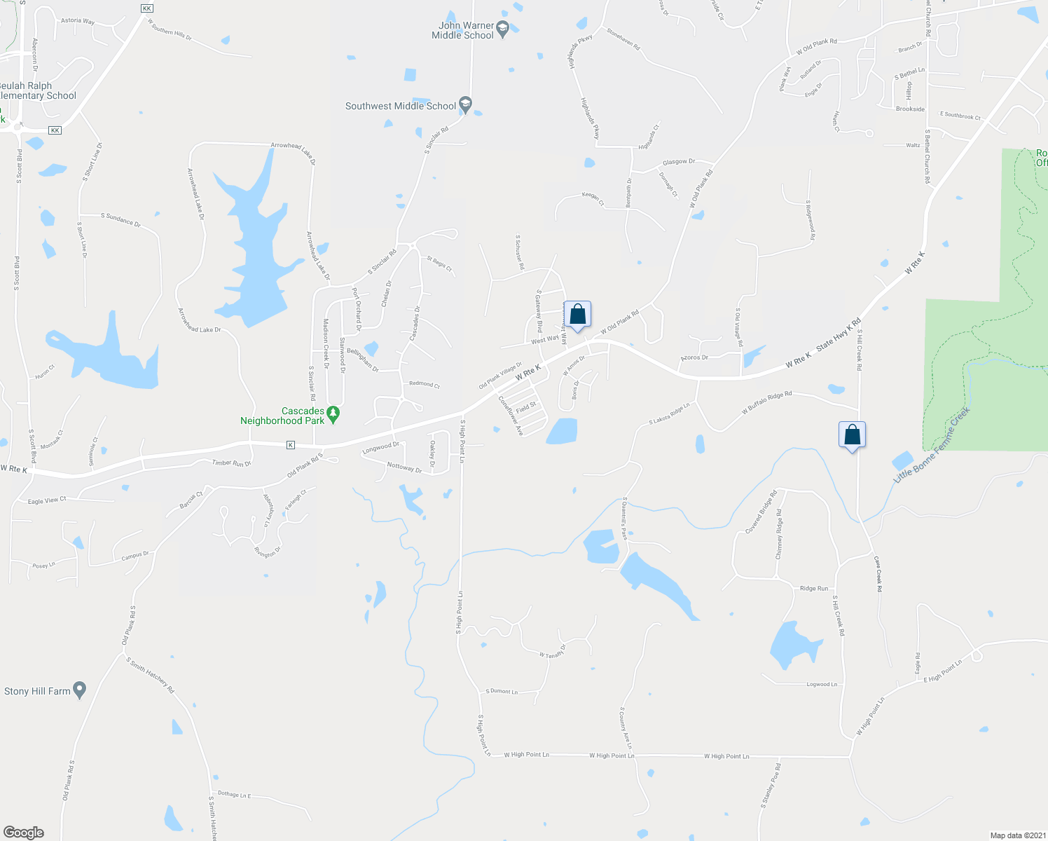 map of restaurants, bars, coffee shops, grocery stores, and more near 1921 Harmony Street in Columbia