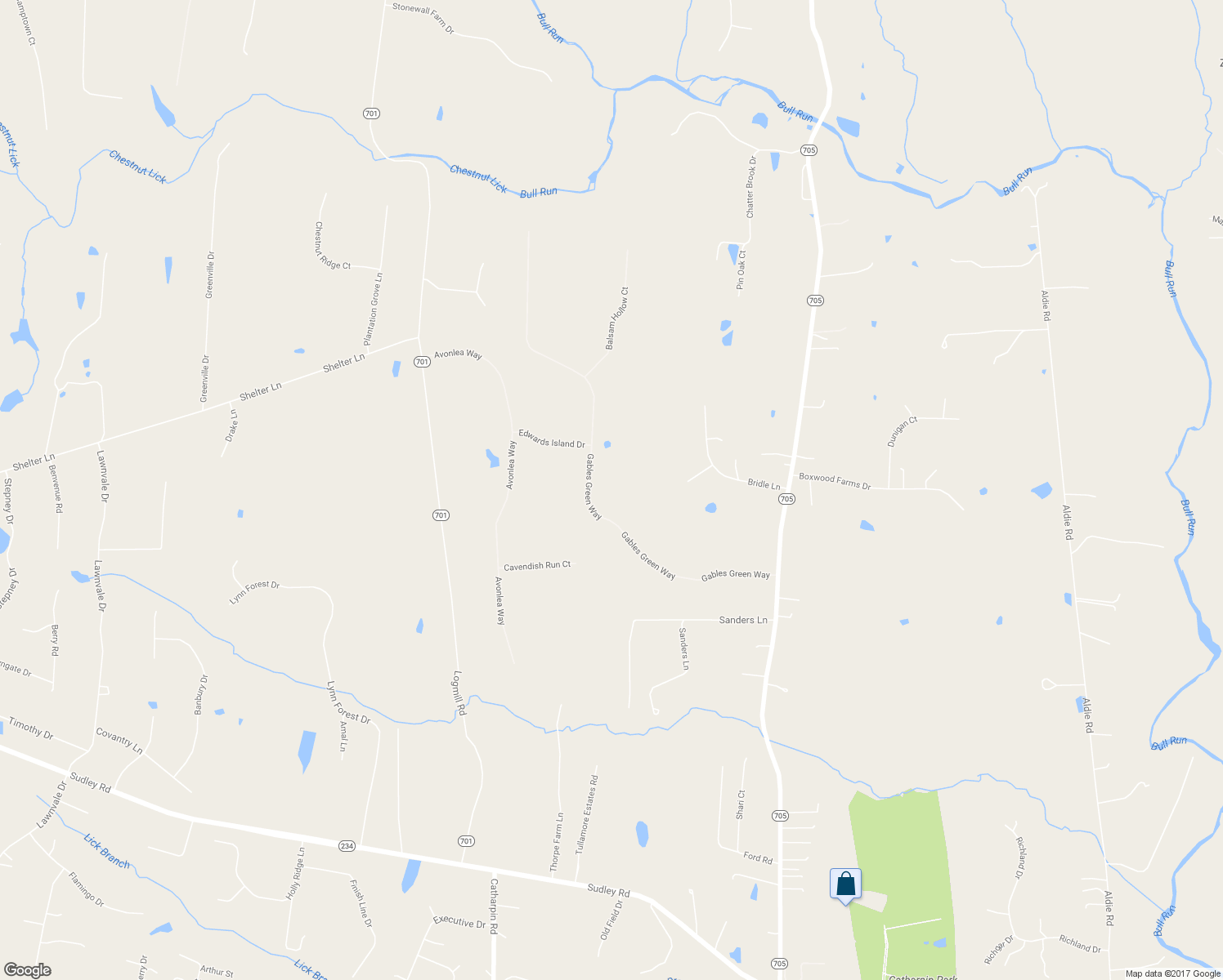 map of restaurants, bars, coffee shops, grocery stores, and more near 12900 Gables Green Way in Catharpin