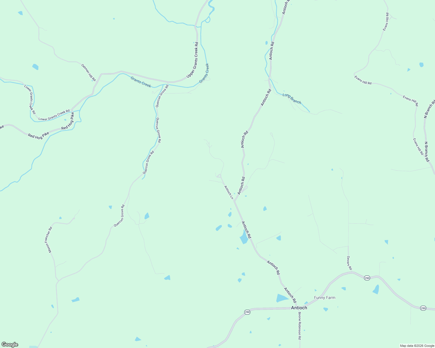 map of restaurants, bars, coffee shops, grocery stores, and more near 13218 Antioch Lane in Rising Sun