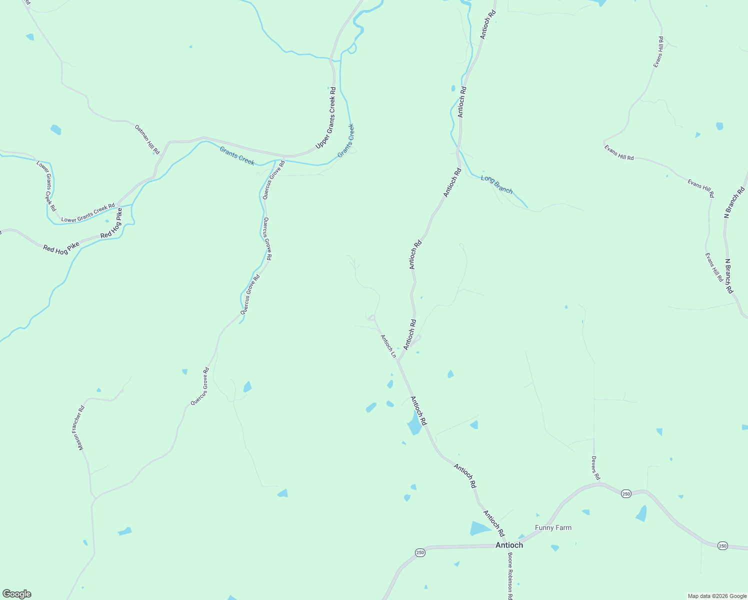 map of restaurants, bars, coffee shops, grocery stores, and more near 13218 Antioch Lane in Rising Sun