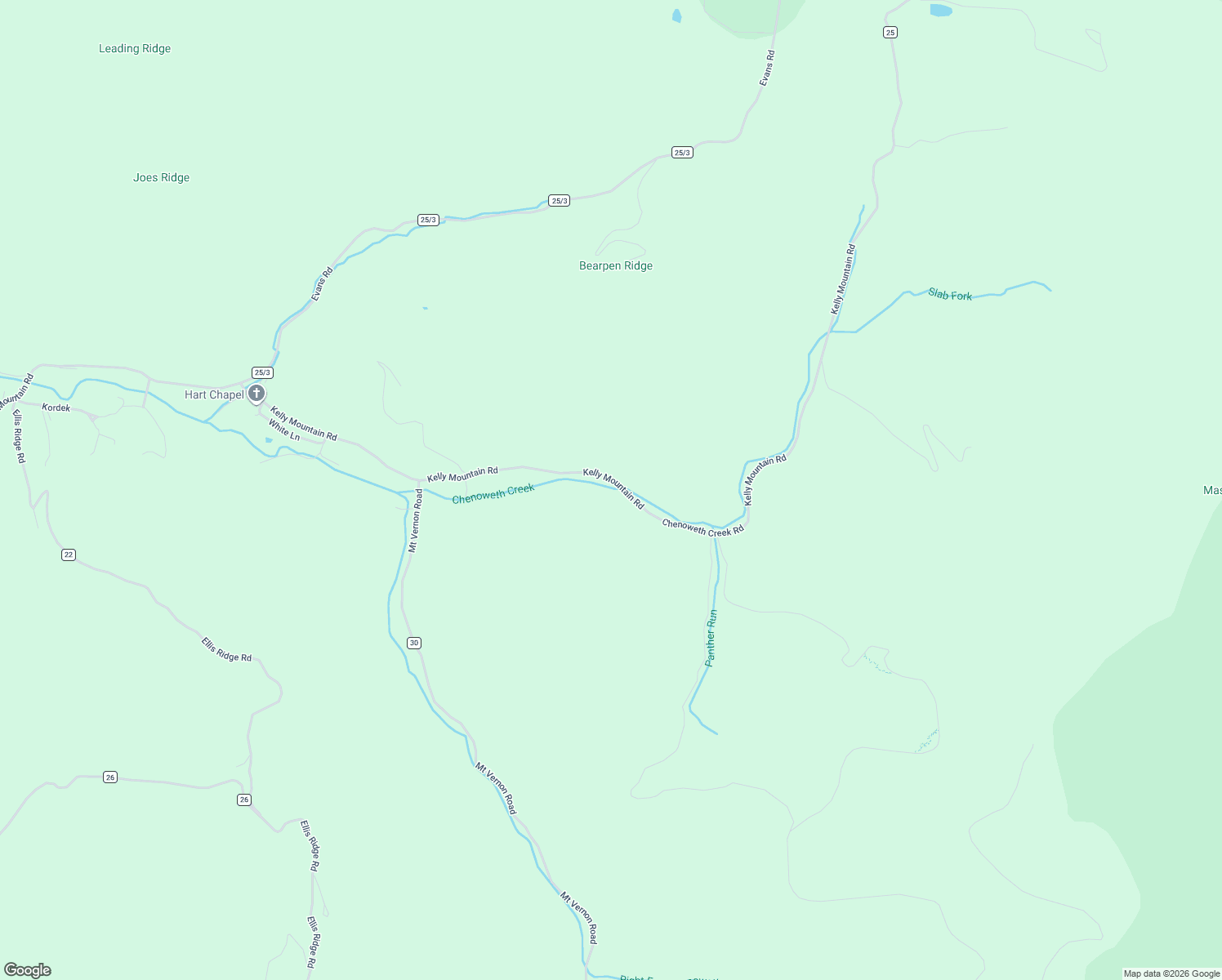 map of restaurants, bars, coffee shops, grocery stores, and more near Kelly Mountain Road in Elkins