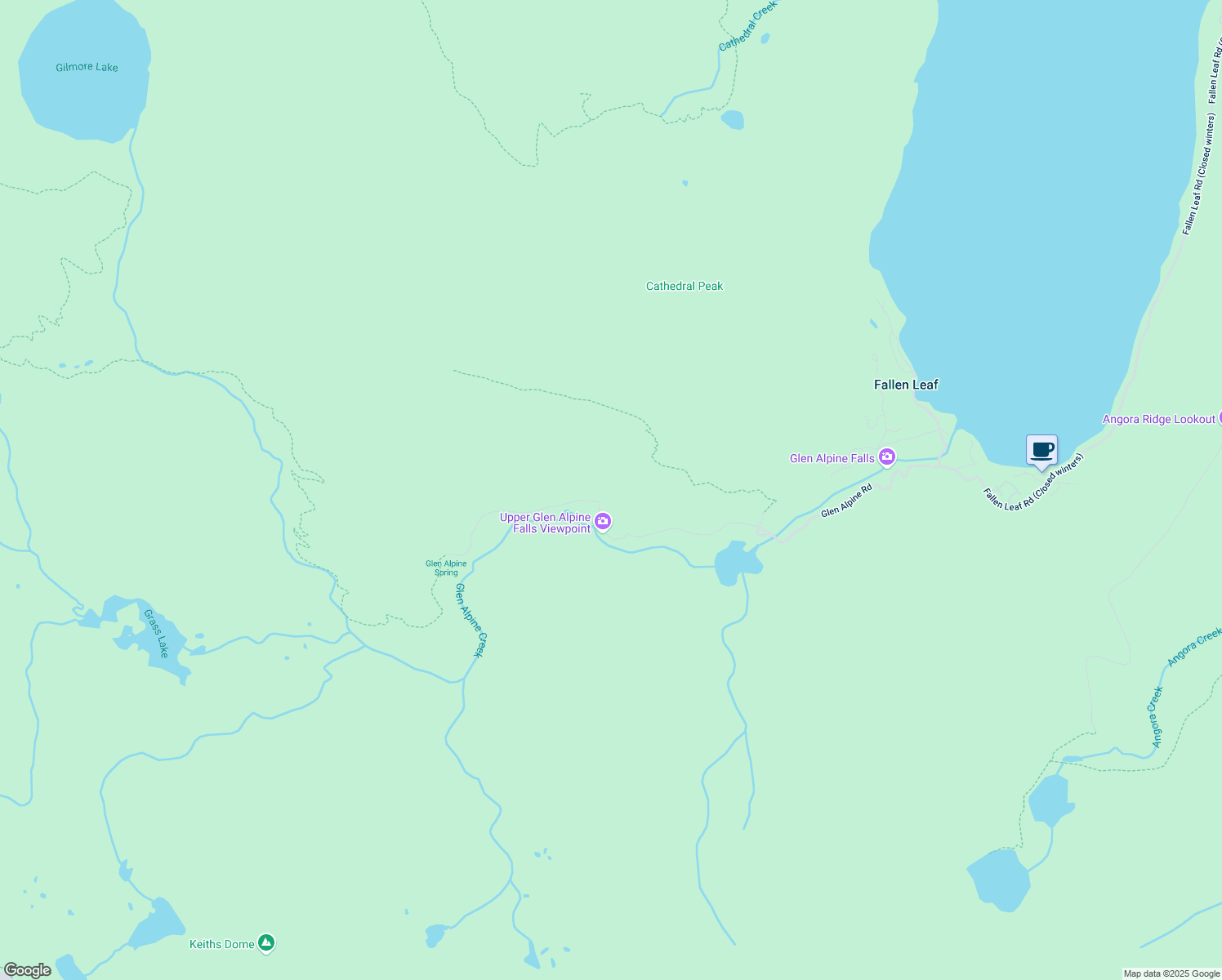 map of restaurants, bars, coffee shops, grocery stores, and more near 1560 Glen Alpine Road in Tahoma