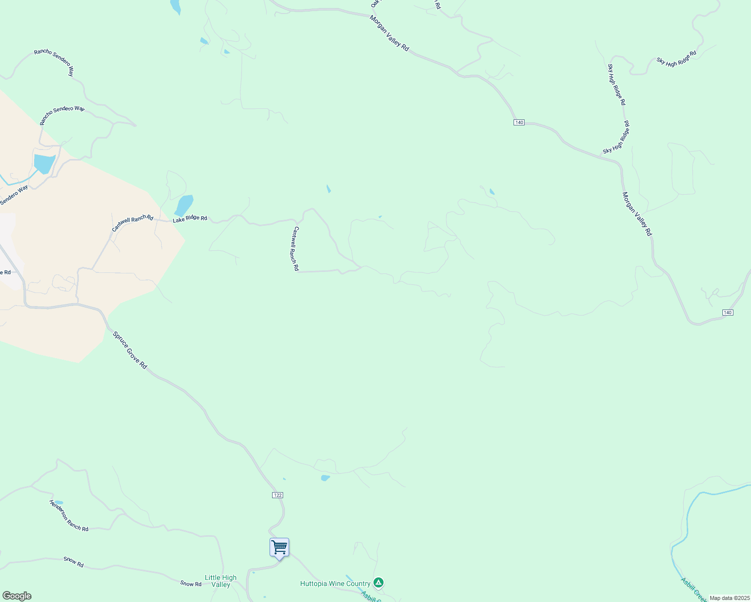 map of restaurants, bars, coffee shops, grocery stores, and more near in Lower Lake