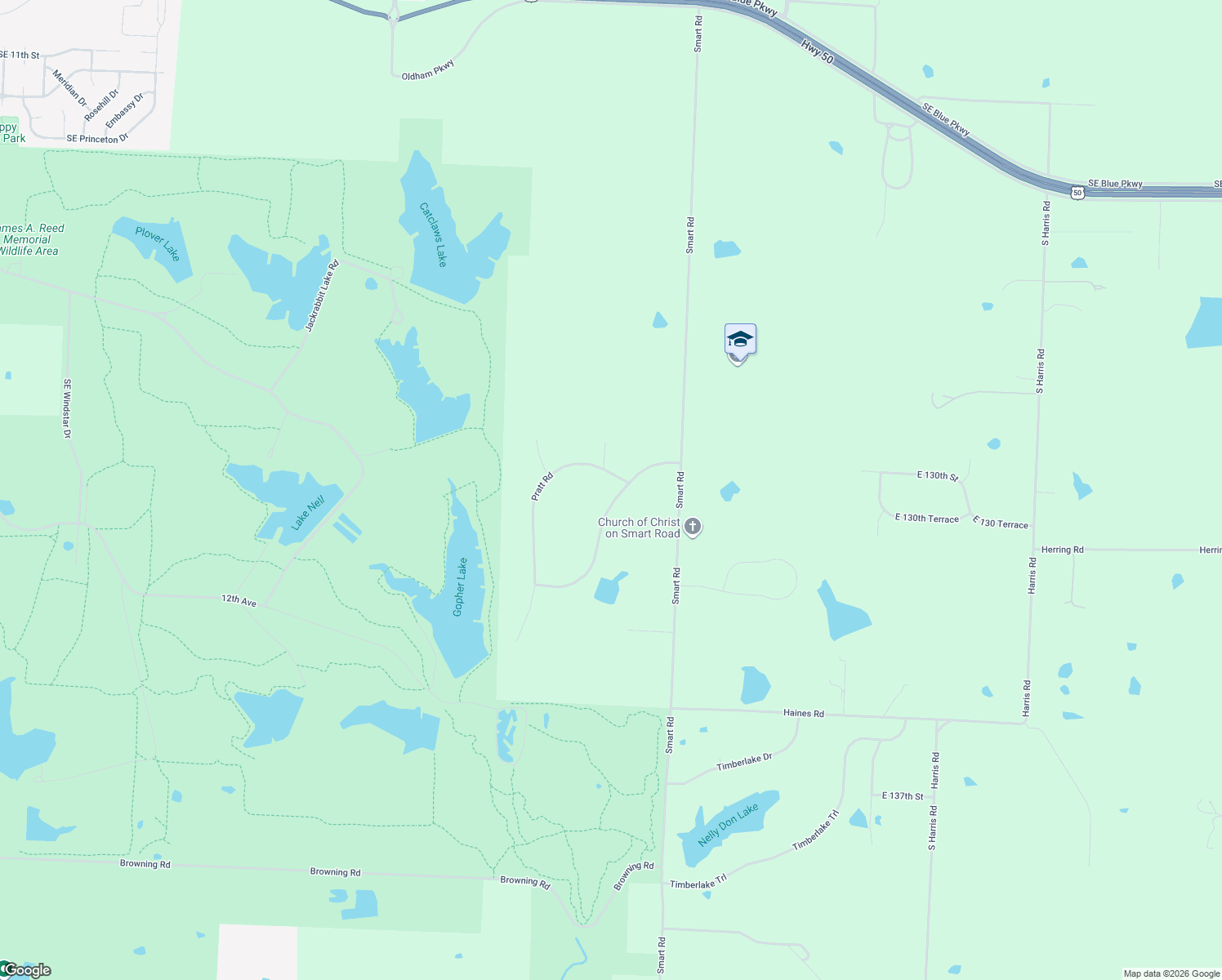 map of restaurants, bars, coffee shops, grocery stores, and more near 24101 Pratt Road in Lee's Summit