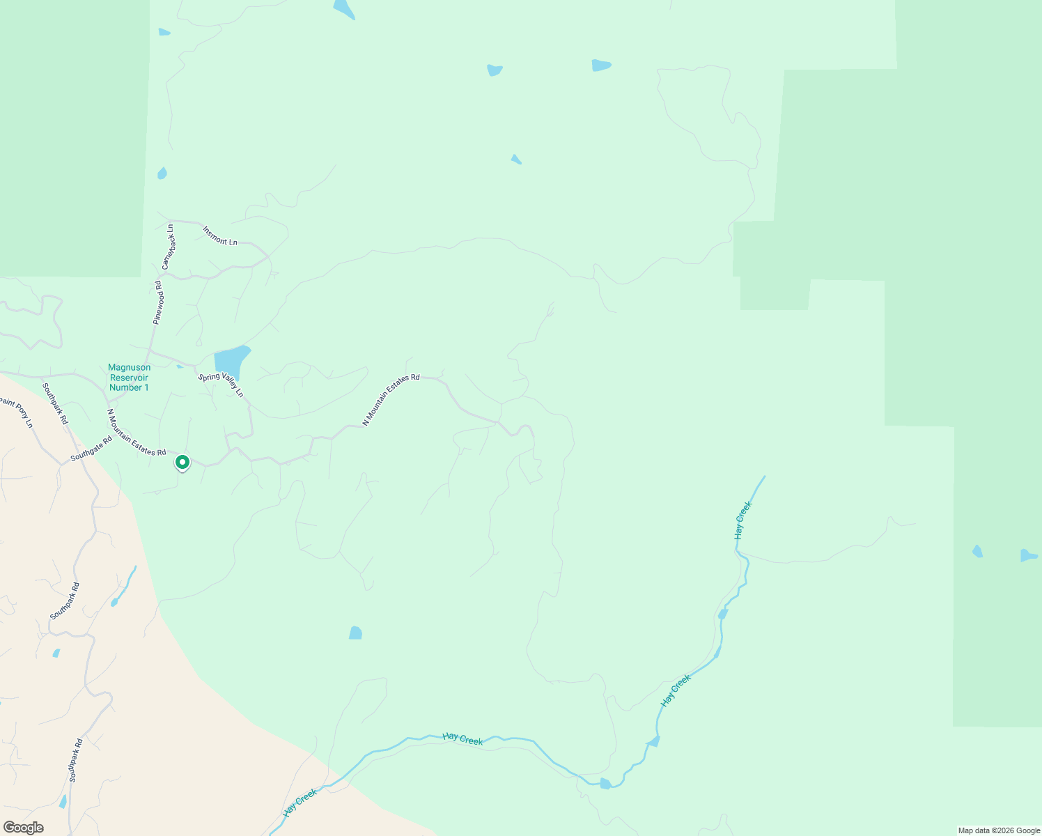 map of restaurants, bars, coffee shops, grocery stores, and more near 2889 North Mountain Estates Road in Florissant