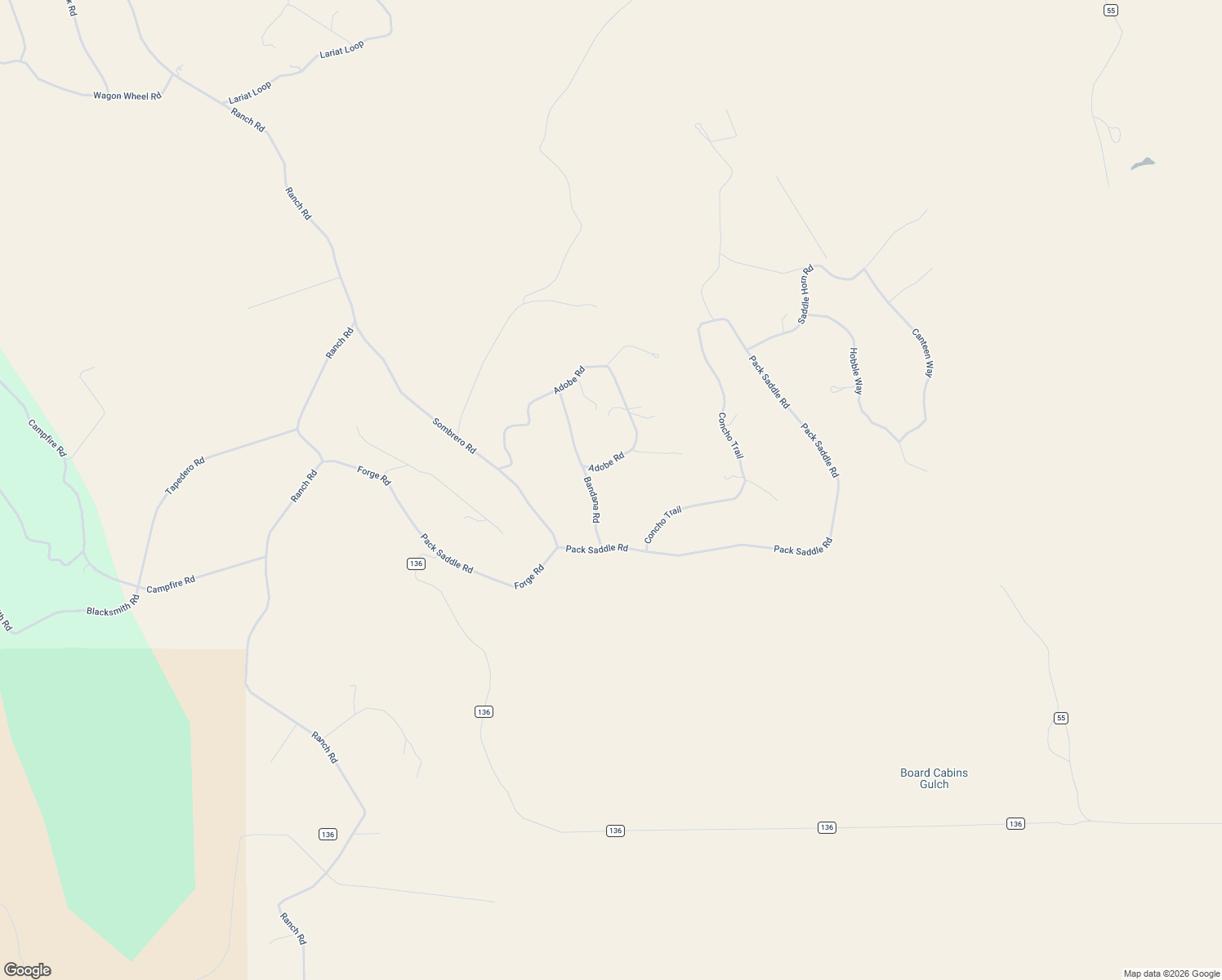 map of restaurants, bars, coffee shops, grocery stores, and more near 192 Bandana Road in Hartsel