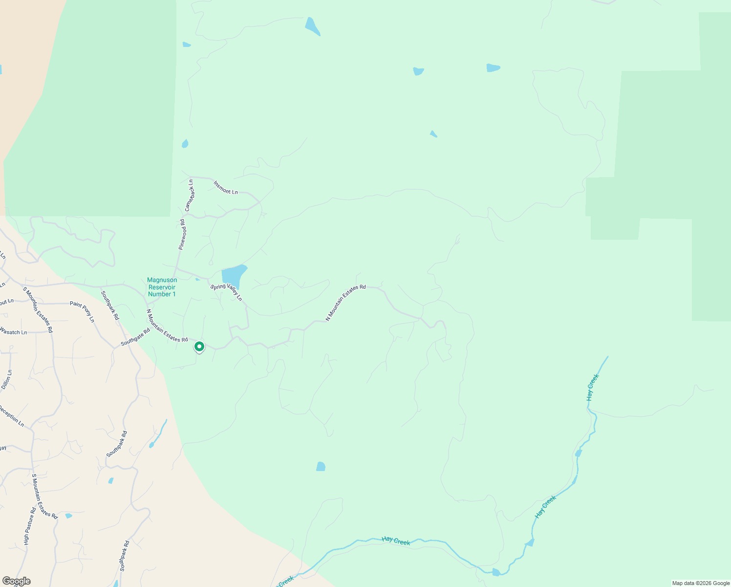 map of restaurants, bars, coffee shops, grocery stores, and more near 2544 North Mountain Estates Road in Florissant