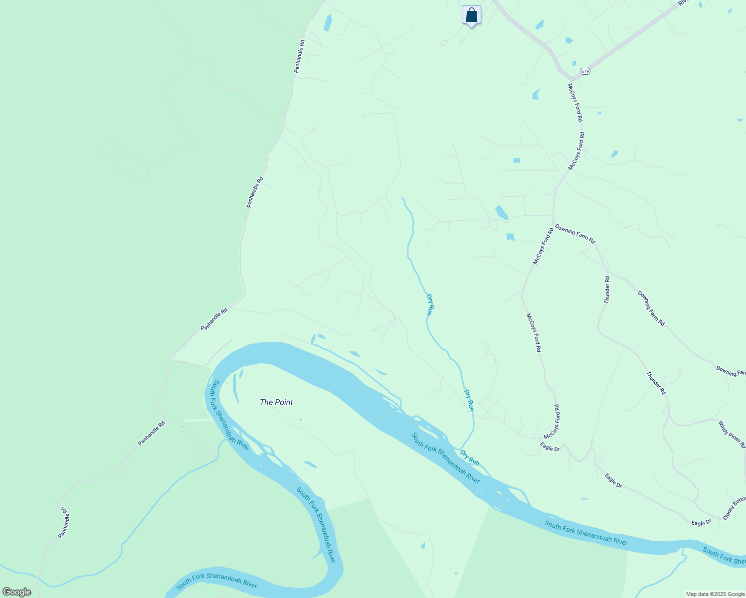 map of restaurants, bars, coffee shops, grocery stores, and more near 1008 Arrowhead Road in Front Royal