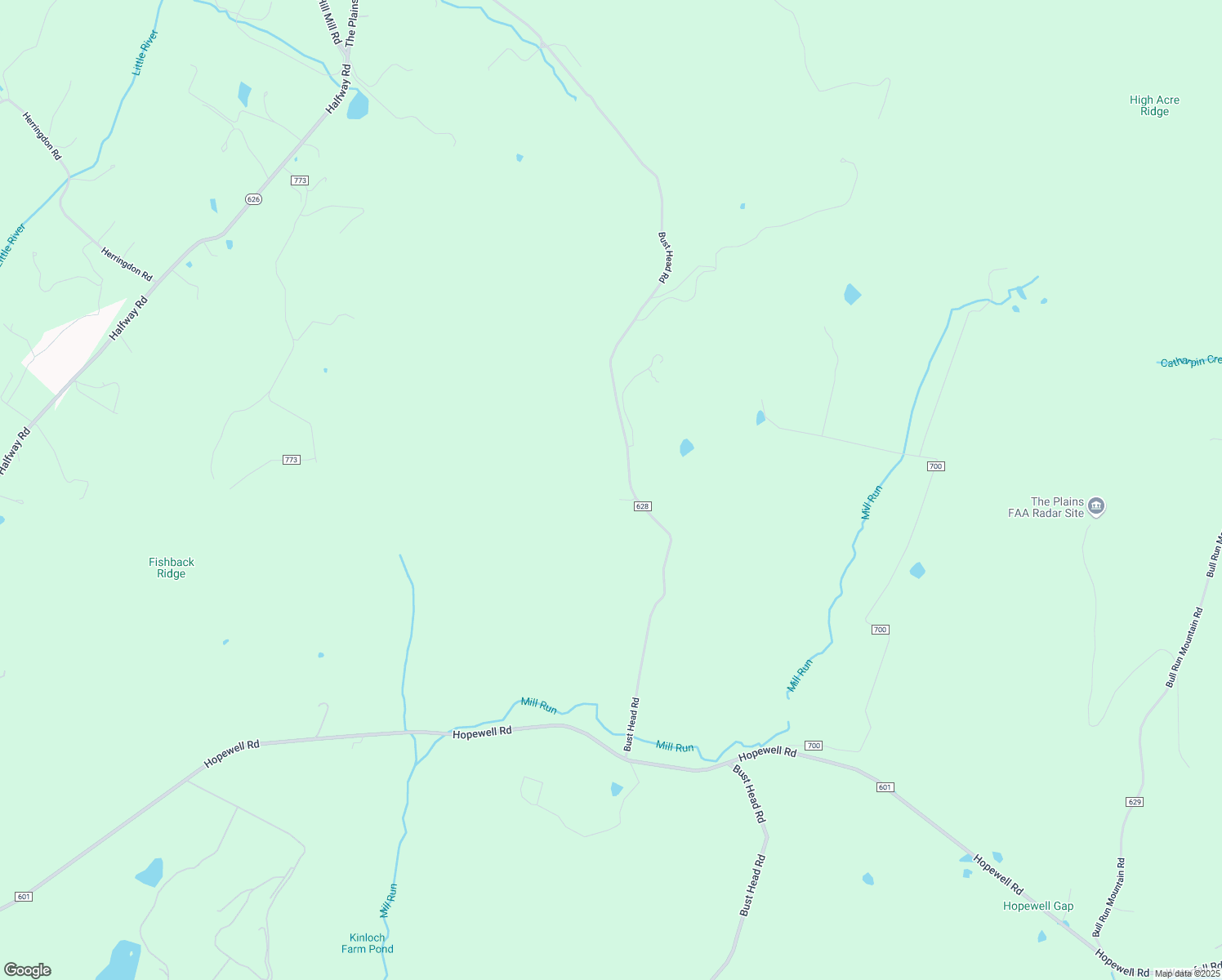 map of restaurants, bars, coffee shops, grocery stores, and more near 3706 Bust Head Road in The Plains