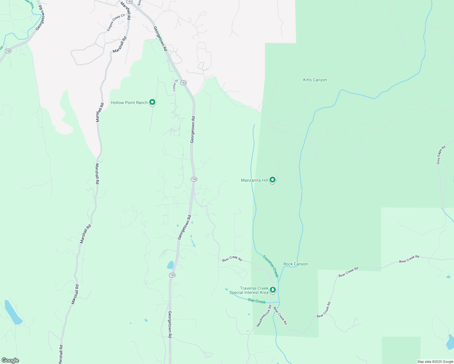 map of restaurants, bars, coffee shops, grocery stores, and more near 4200 Well Spring Road in Georgetown