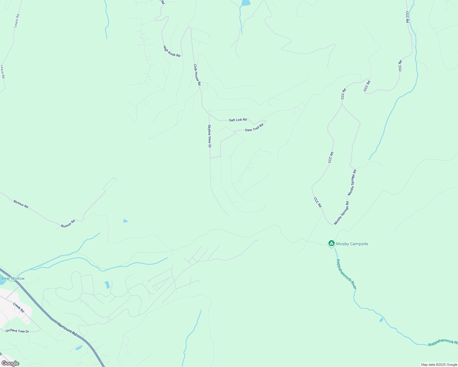 map of restaurants, bars, coffee shops, grocery stores, and more near 468 Alpine Drive in Front Royal