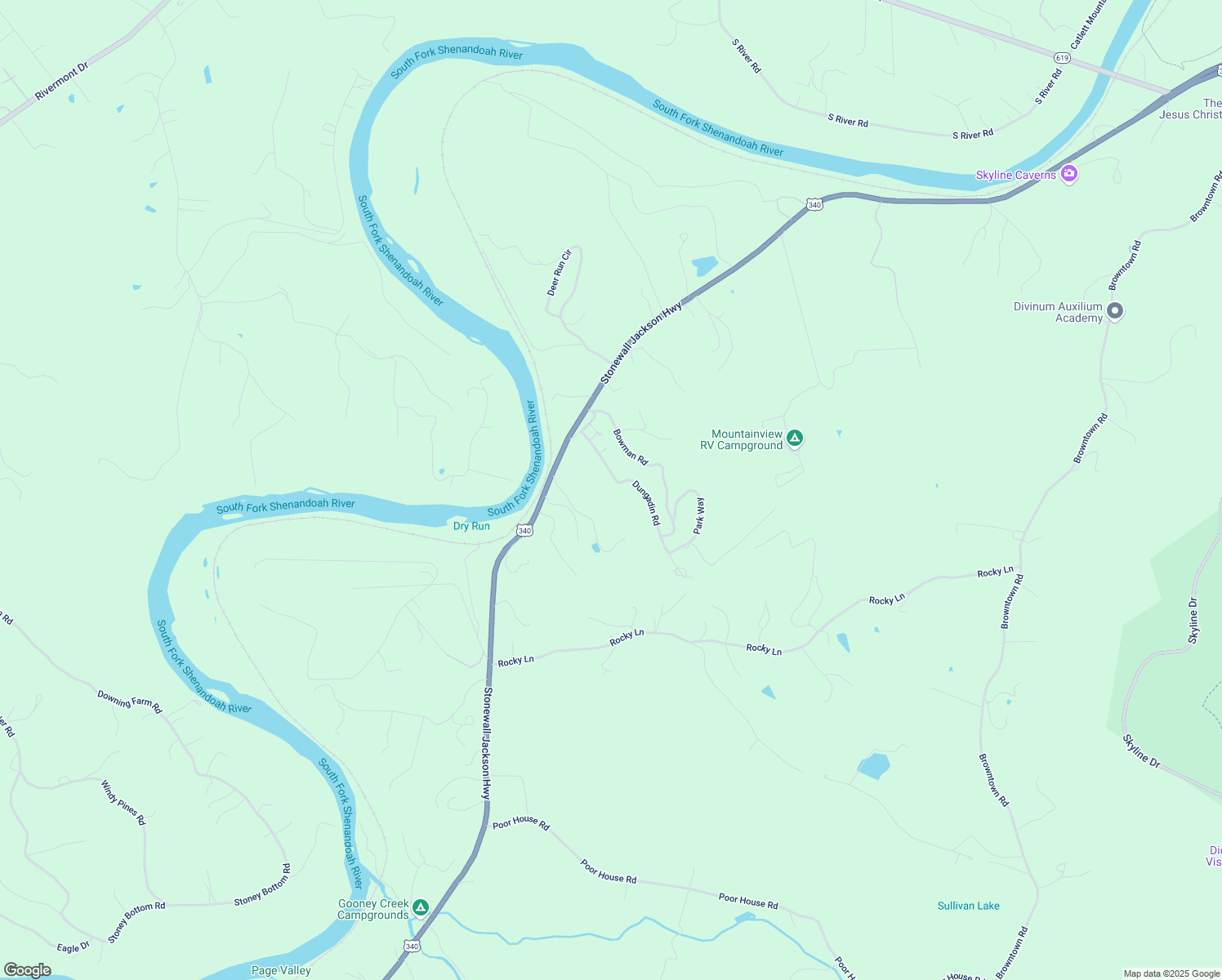map of restaurants, bars, coffee shops, grocery stores, and more near 149 Dungadin Road in Front Royal