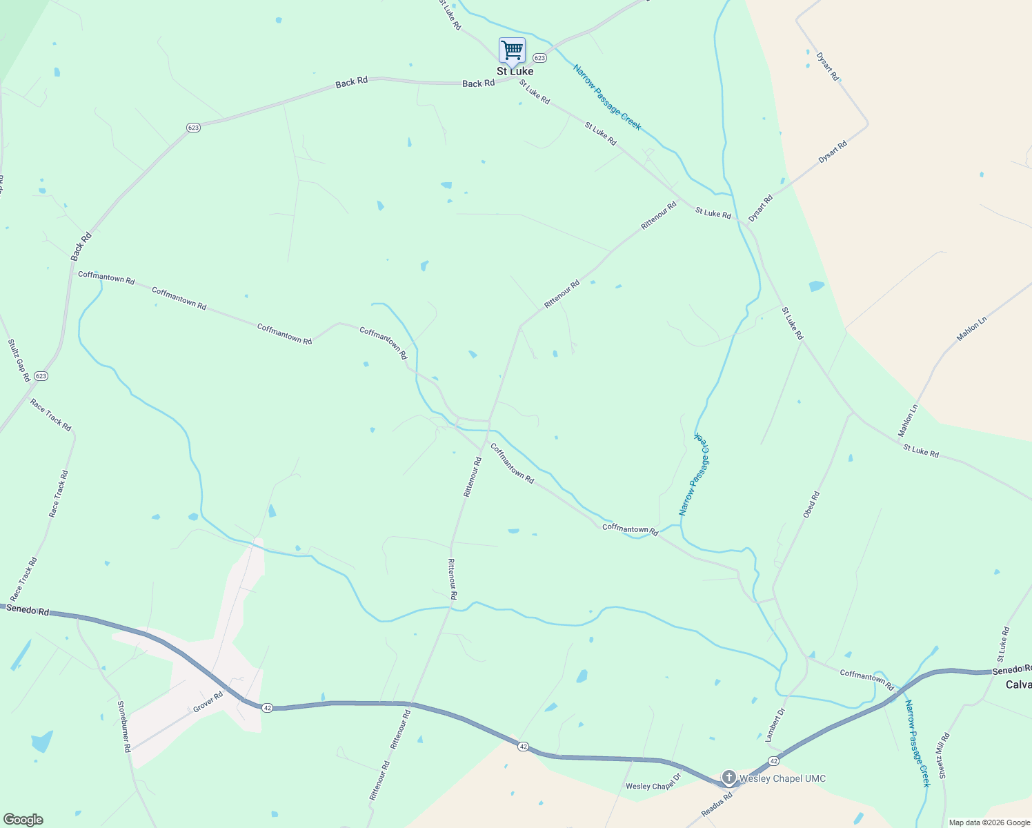 map of restaurants, bars, coffee shops, grocery stores, and more near 3474 Rittenour Road in Woodstock