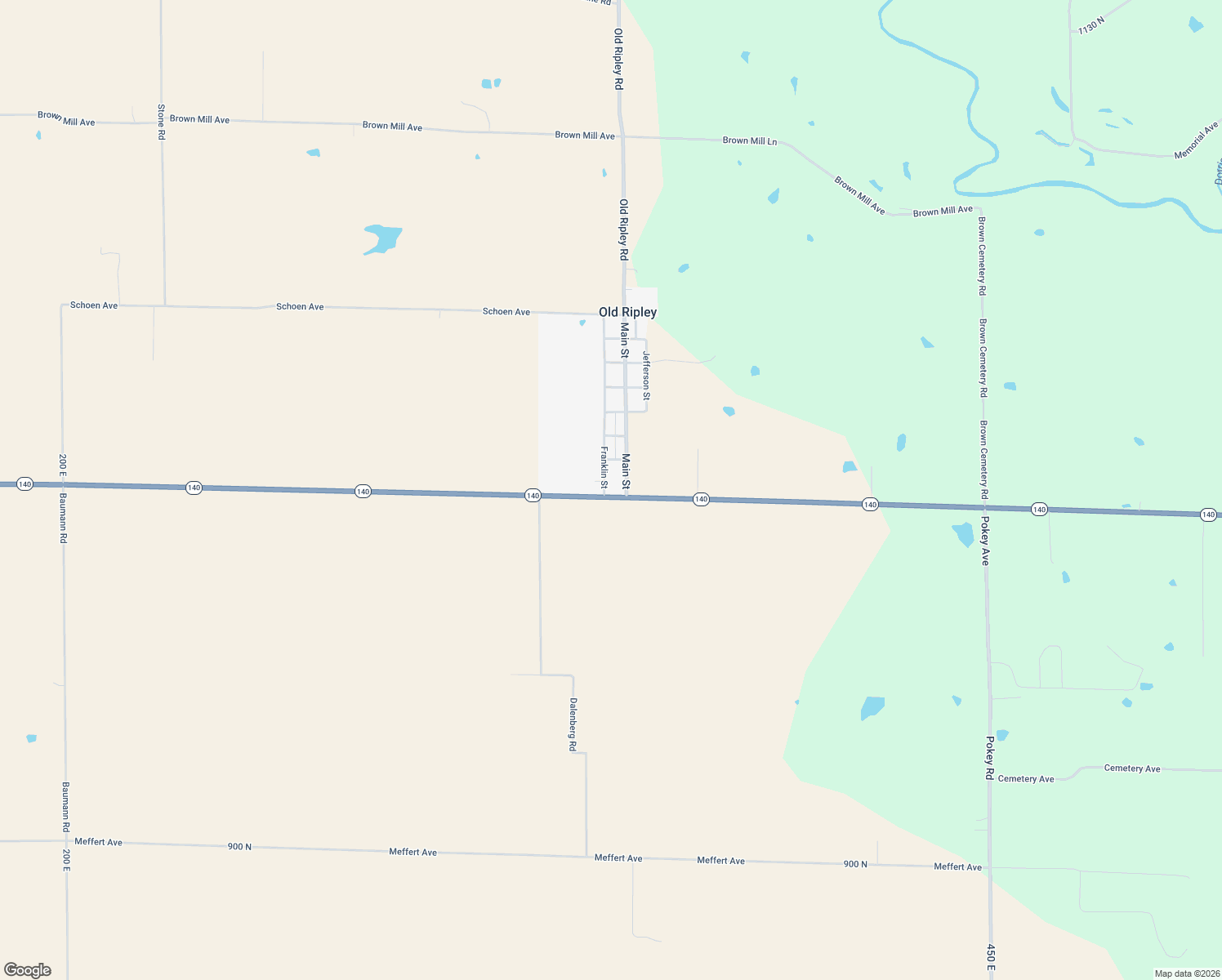 map of restaurants, bars, coffee shops, grocery stores, and more near 1002 Franklin Street in Pocahontas