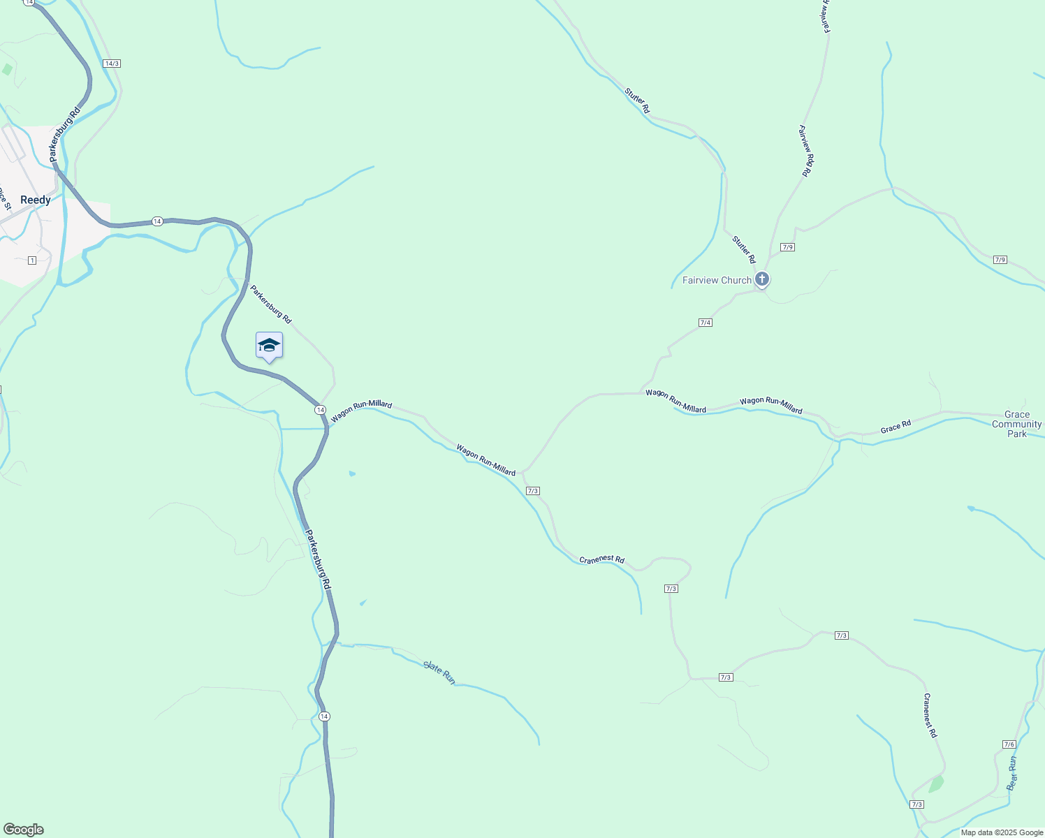map of restaurants, bars, coffee shops, grocery stores, and more near in Reedy