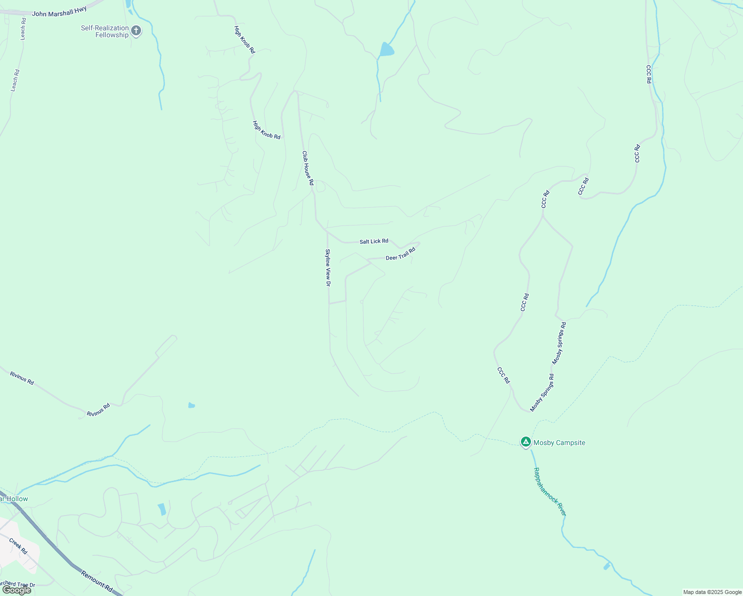 map of restaurants, bars, coffee shops, grocery stores, and more near 251 Alpine Drive in Front Royal