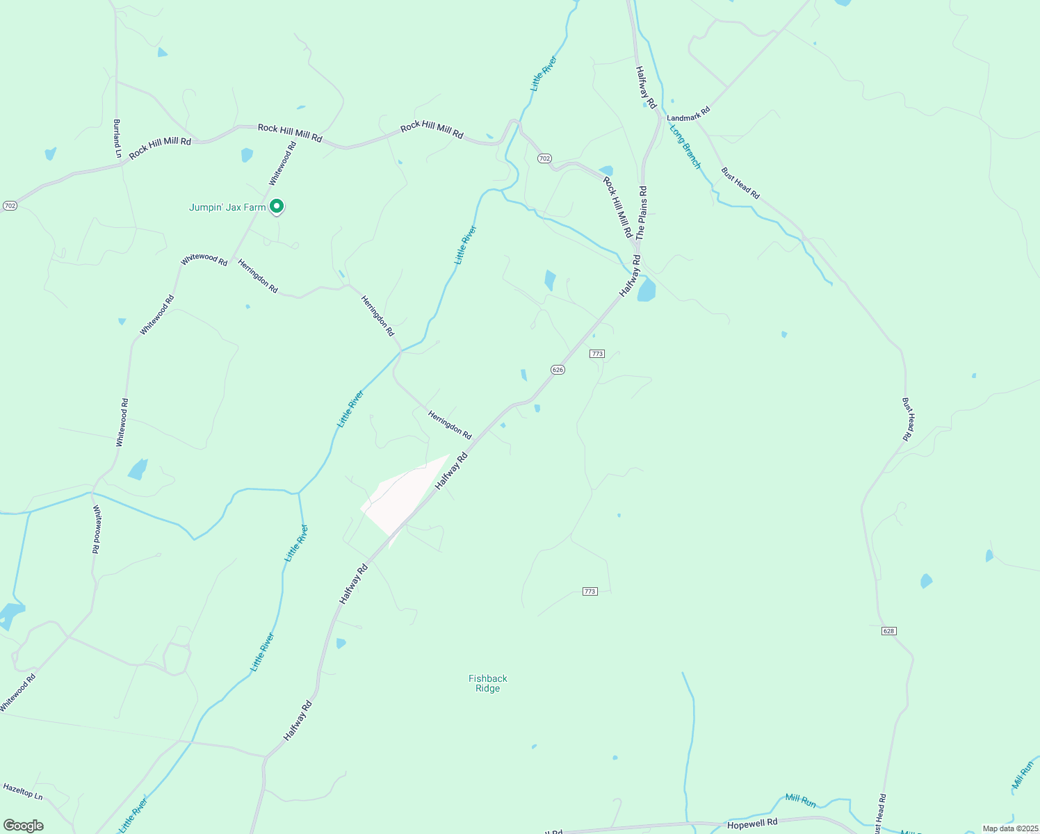 map of restaurants, bars, coffee shops, grocery stores, and more near 3489 Halfway Road in The Plains