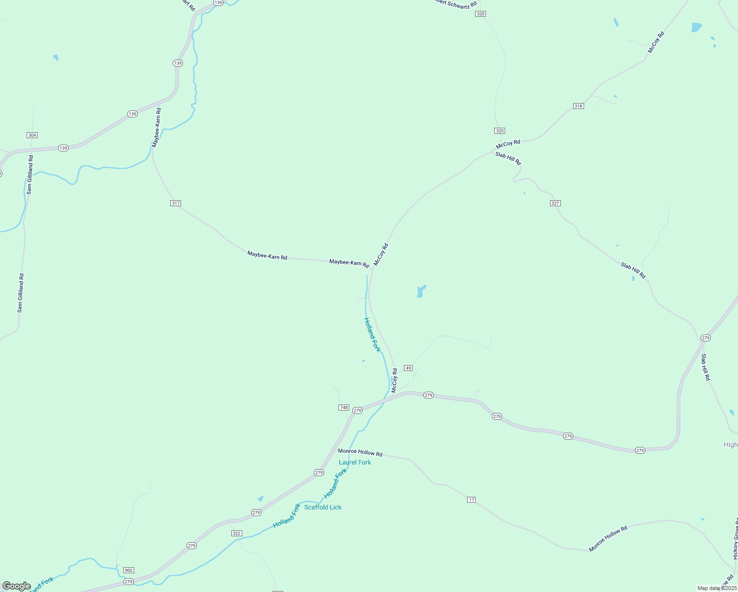 map of restaurants, bars, coffee shops, grocery stores, and more near 379 McCoy Road in Oak Hill