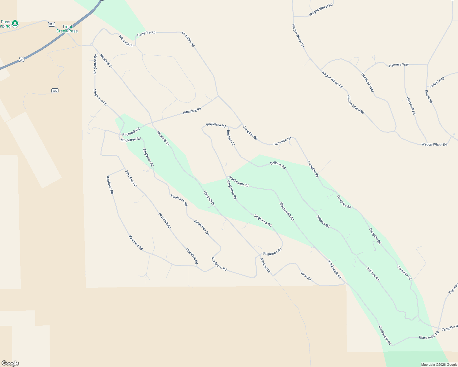 map of restaurants, bars, coffee shops, grocery stores, and more near 3561 Singletree Road in Hartsel