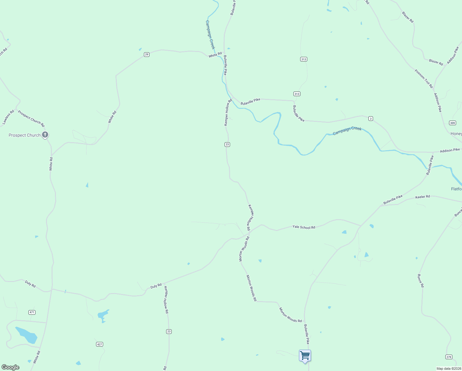 map of restaurants, bars, coffee shops, grocery stores, and more near 264 Kemper Hollow Road in Gallipolis