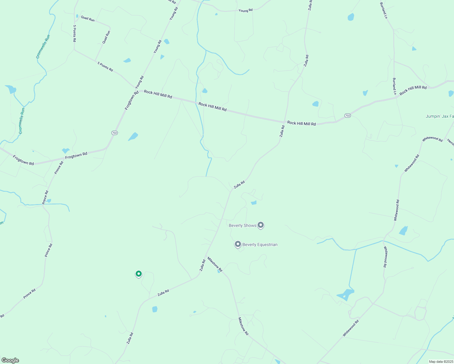 map of restaurants, bars, coffee shops, grocery stores, and more near 3450 Zulla Road in The Plains