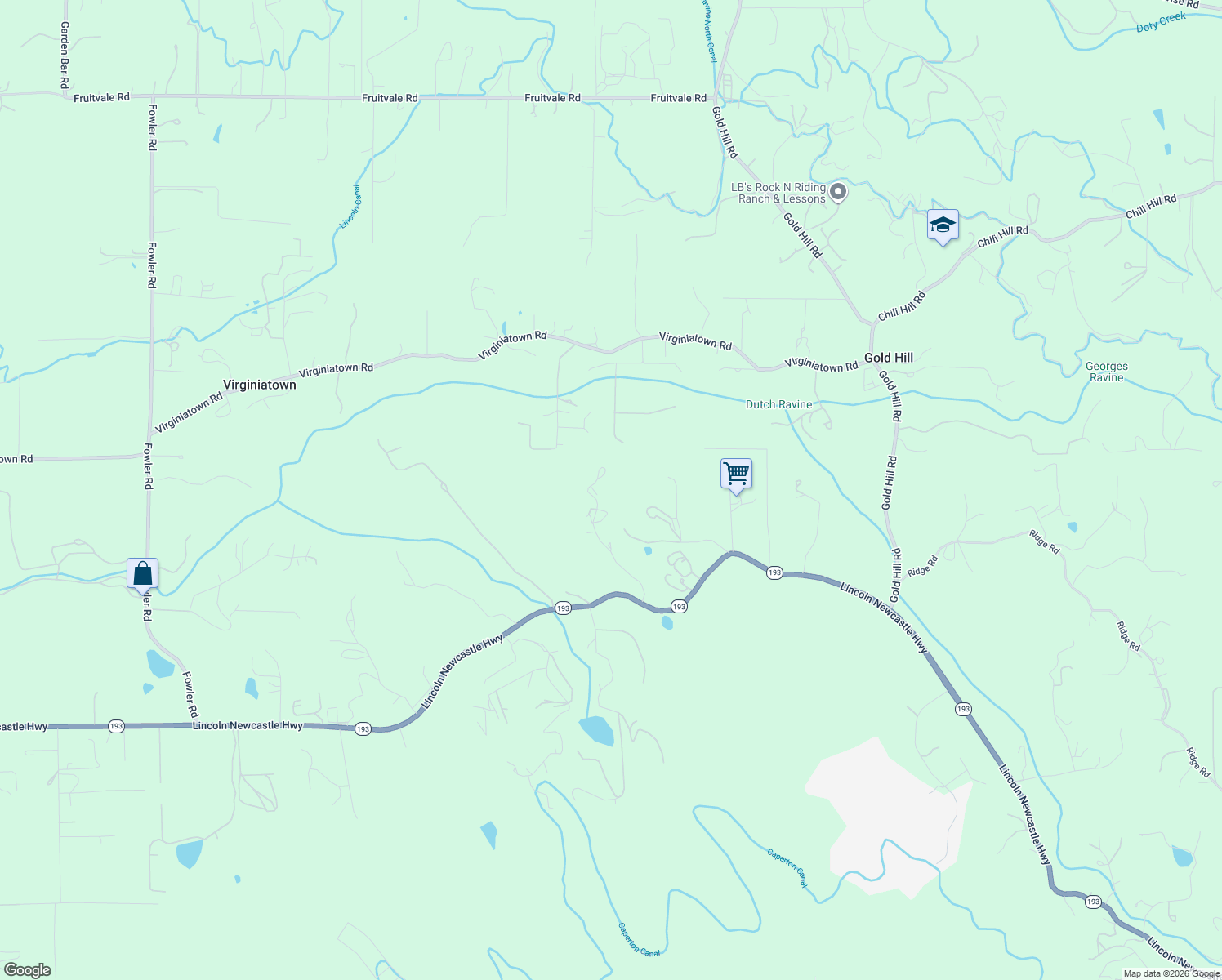map of restaurants, bars, coffee shops, grocery stores, and more near 430 Hidden Acres Lane in Newcastle