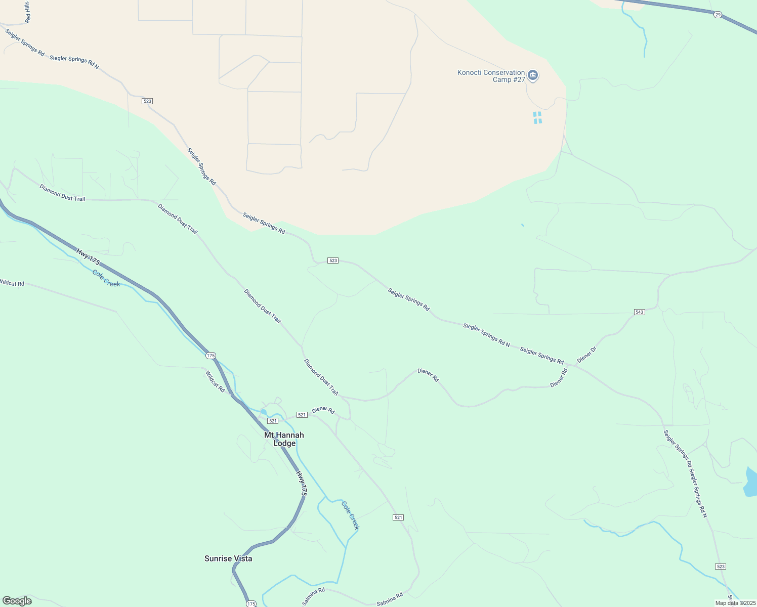 map of restaurants, bars, coffee shops, grocery stores, and more near 10185 Seigler Springs Road in Kelseyville
