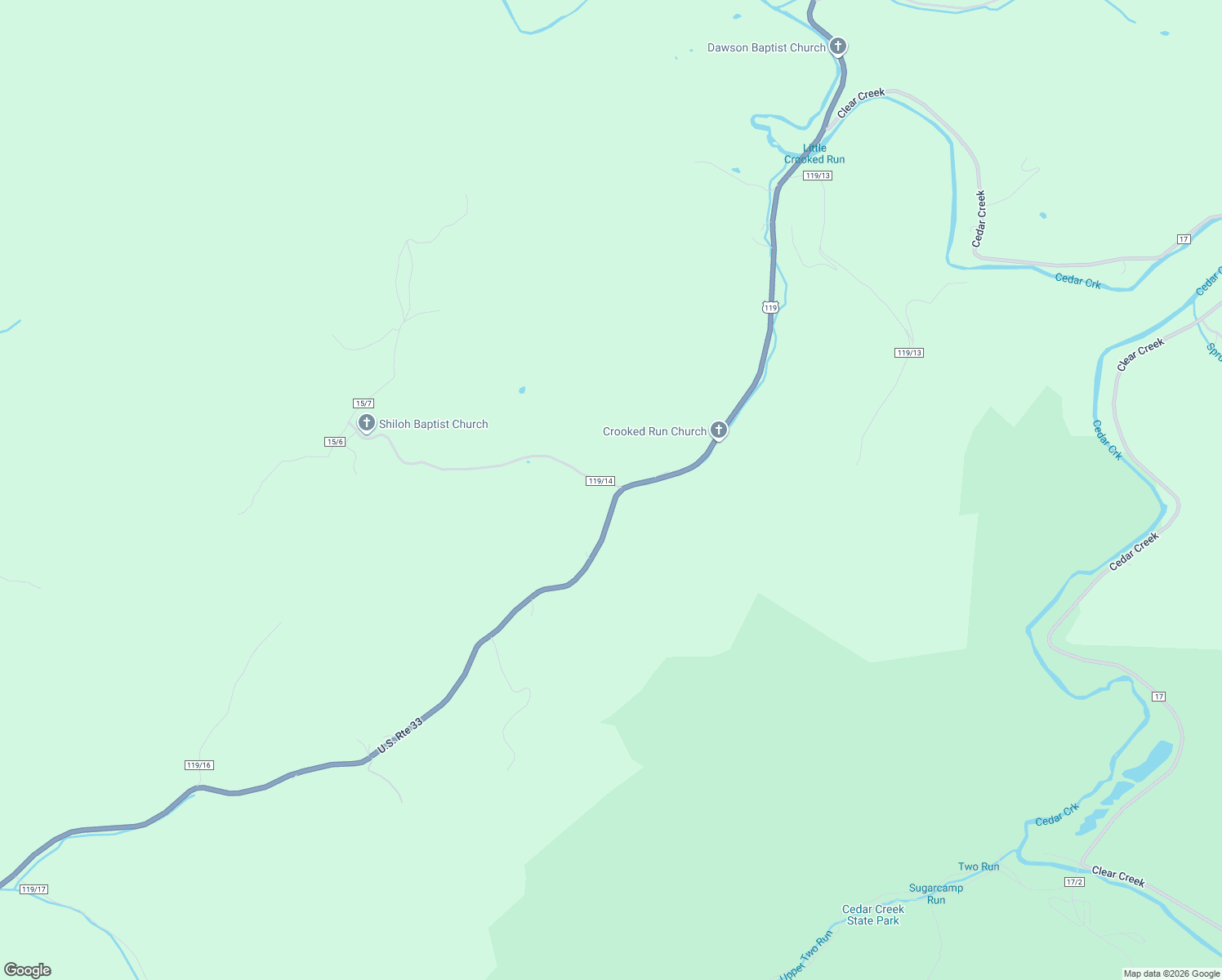 map of restaurants, bars, coffee shops, grocery stores, and more near Tater Knob Road in Glenville