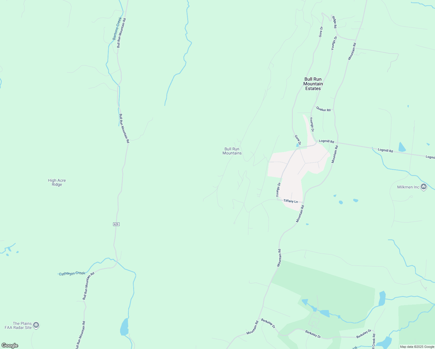 map of restaurants, bars, coffee shops, grocery stores, and more near 2702 Lookout Road in Haymarket