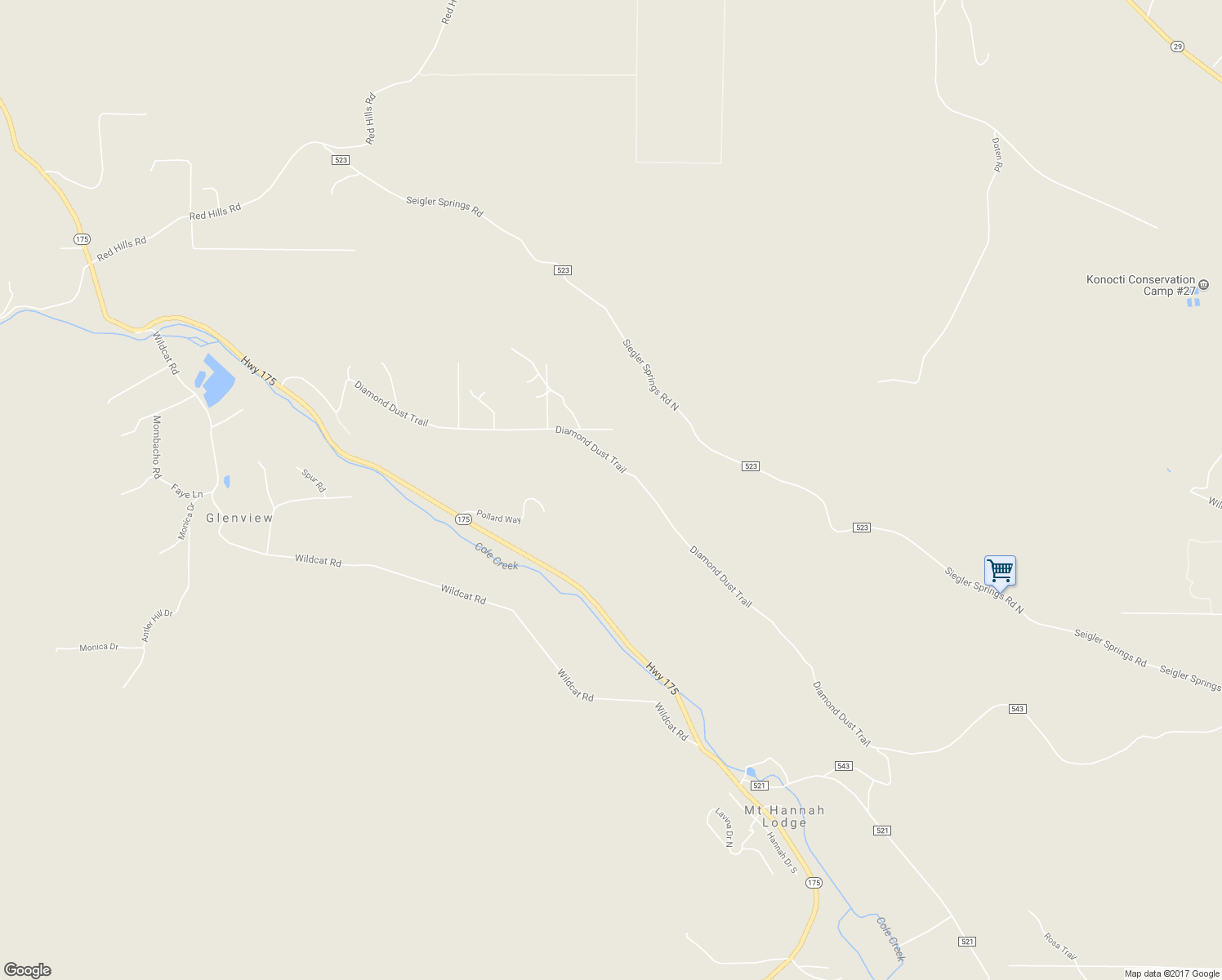 map of restaurants, bars, coffee shops, grocery stores, and more near 9489 Diamond Dust Trail in Kelseyville