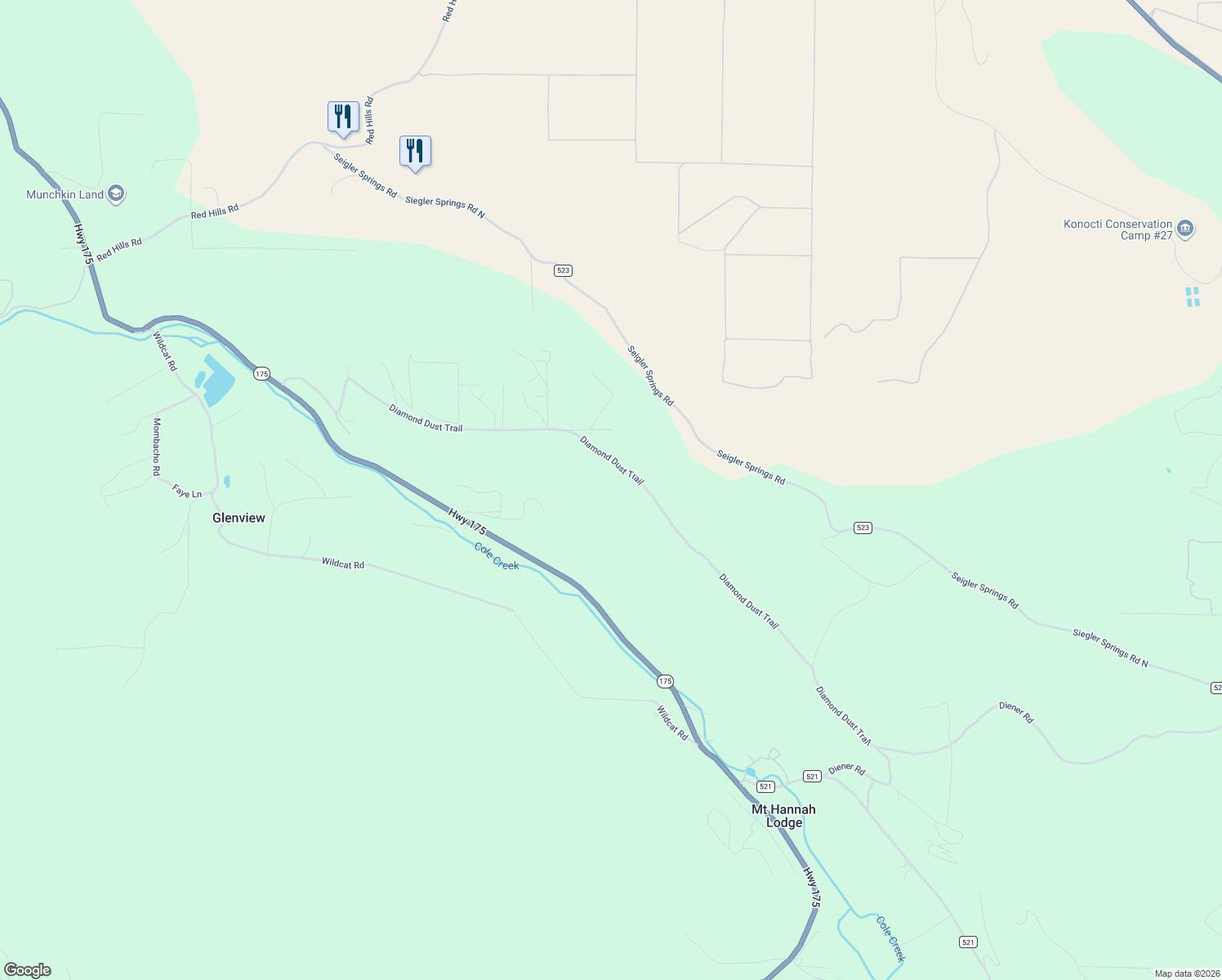 map of restaurants, bars, coffee shops, grocery stores, and more near 9489 Diamond Dust Trail in Kelseyville