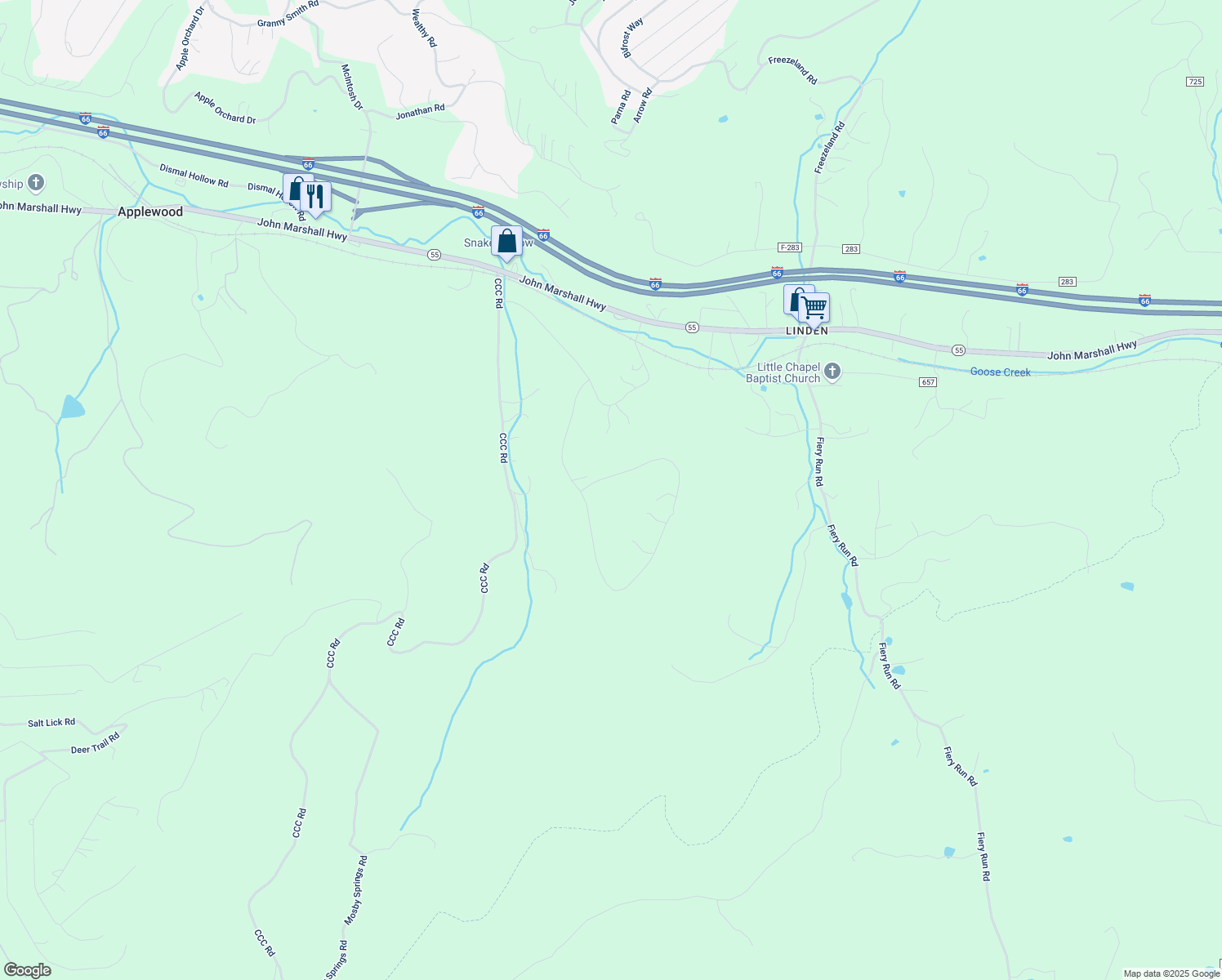 map of restaurants, bars, coffee shops, grocery stores, and more near 88 Apple Jack Circle in Linden