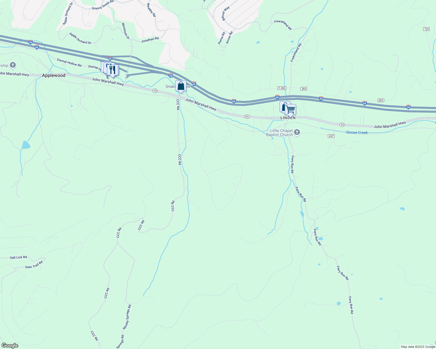 map of restaurants, bars, coffee shops, grocery stores, and more near 88 Apple Jack Circle in Linden