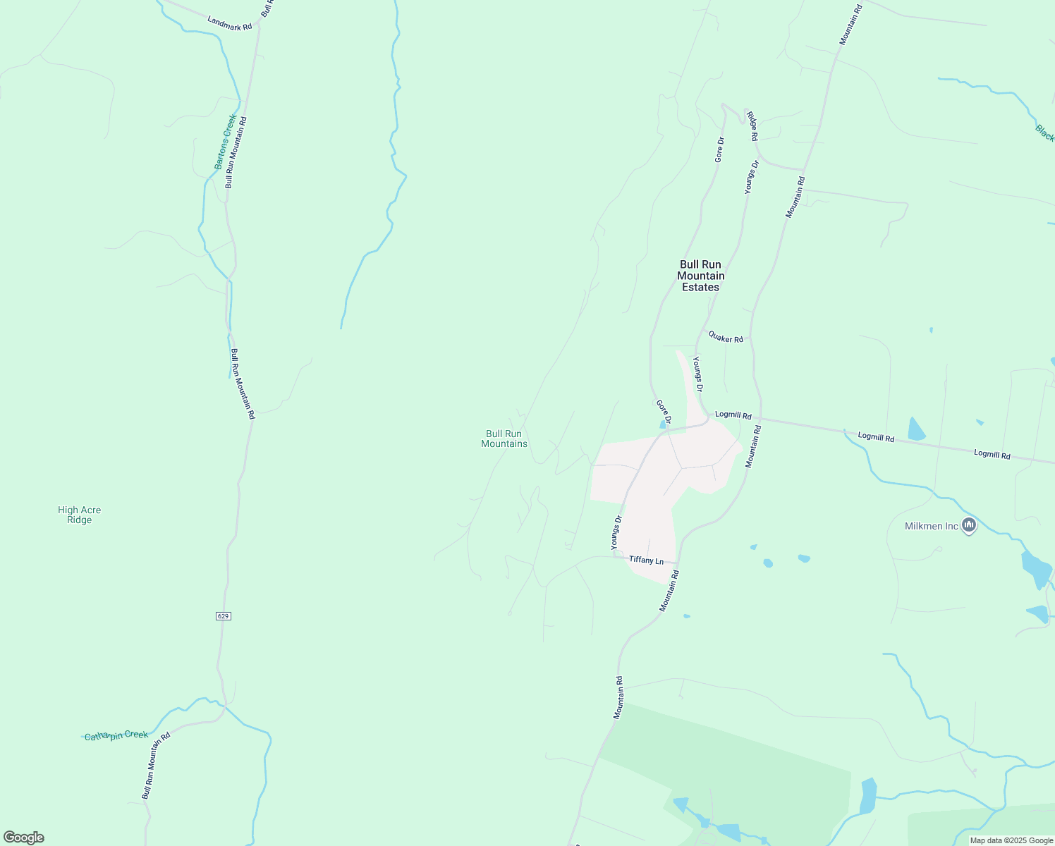 map of restaurants, bars, coffee shops, grocery stores, and more near 2702 Lookout Road in Haymarket